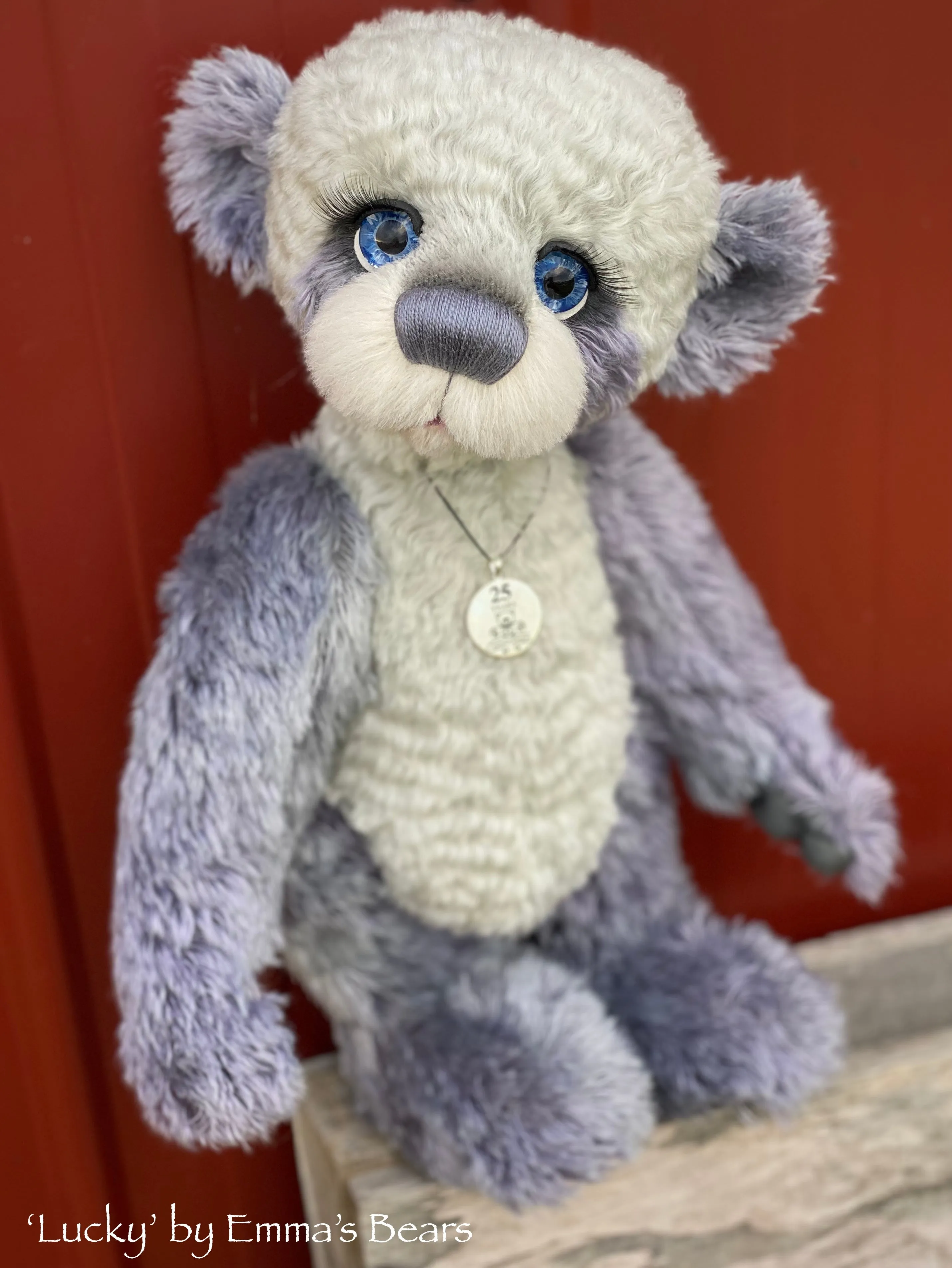 Lucky - 16" SPECIAL 25th Anniversary Collection Hand-dyed mohair Artist Bear by Emmas Bears - OOAK