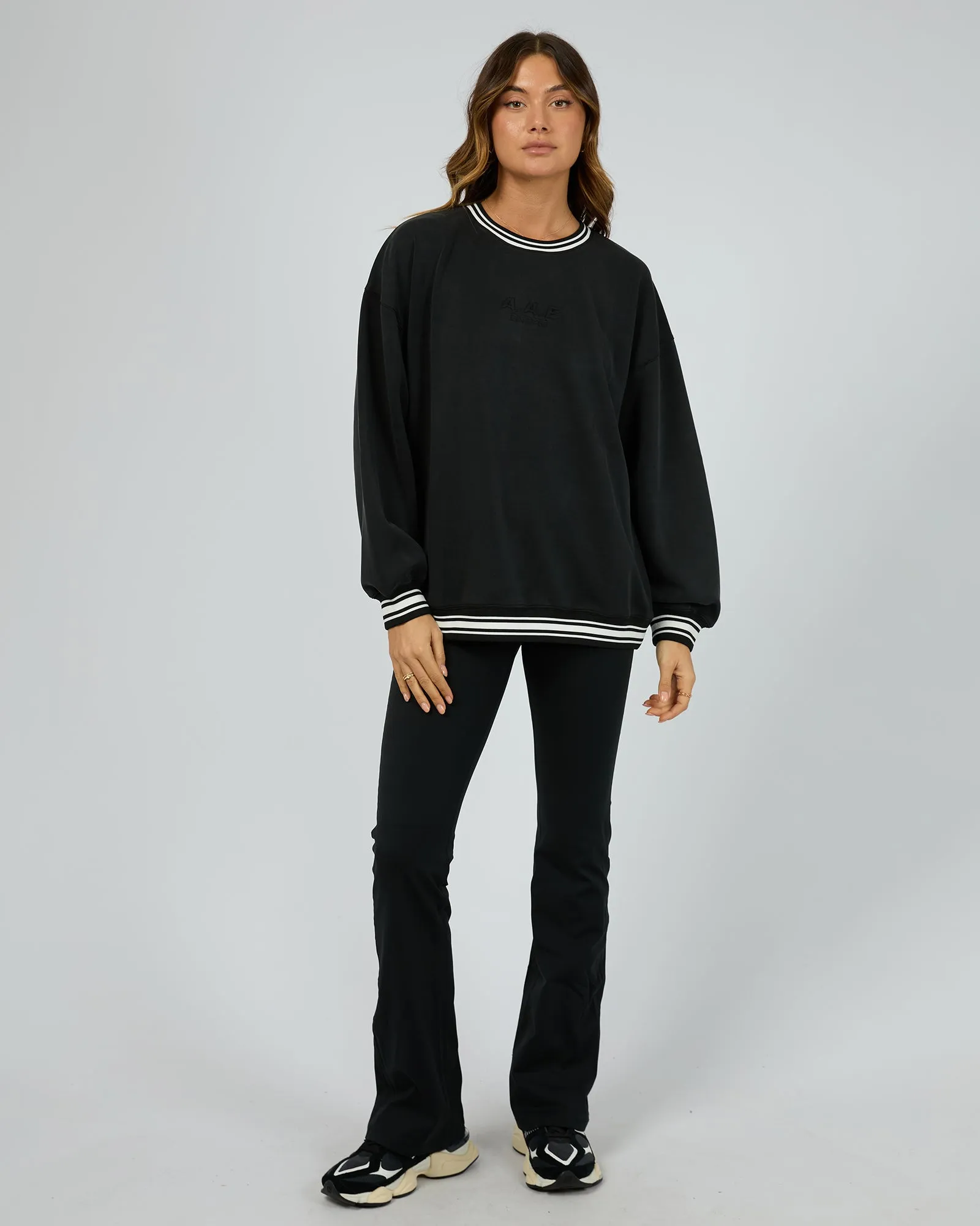 Luxe Active College Crew Sweater