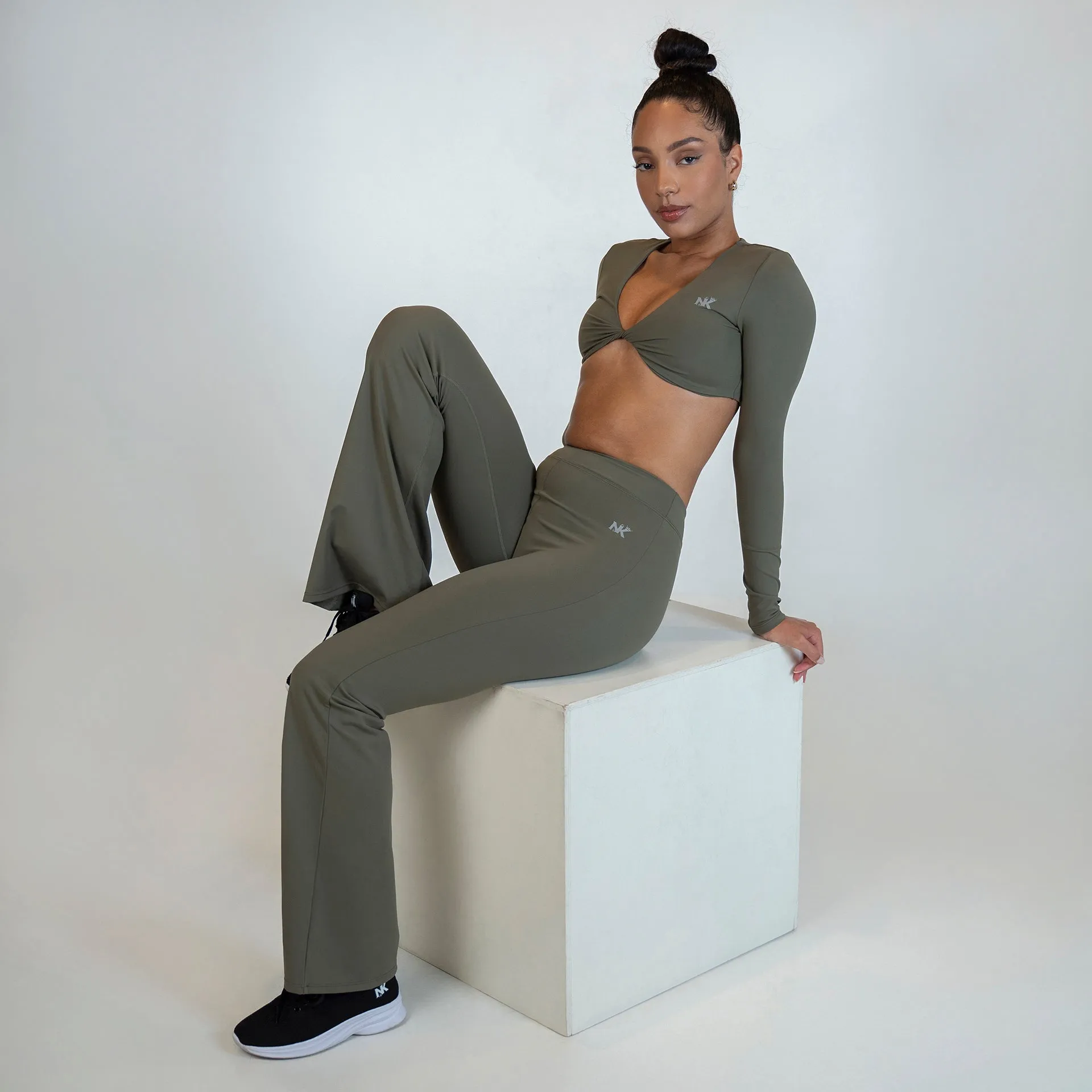 Luxe Olive Crop Top