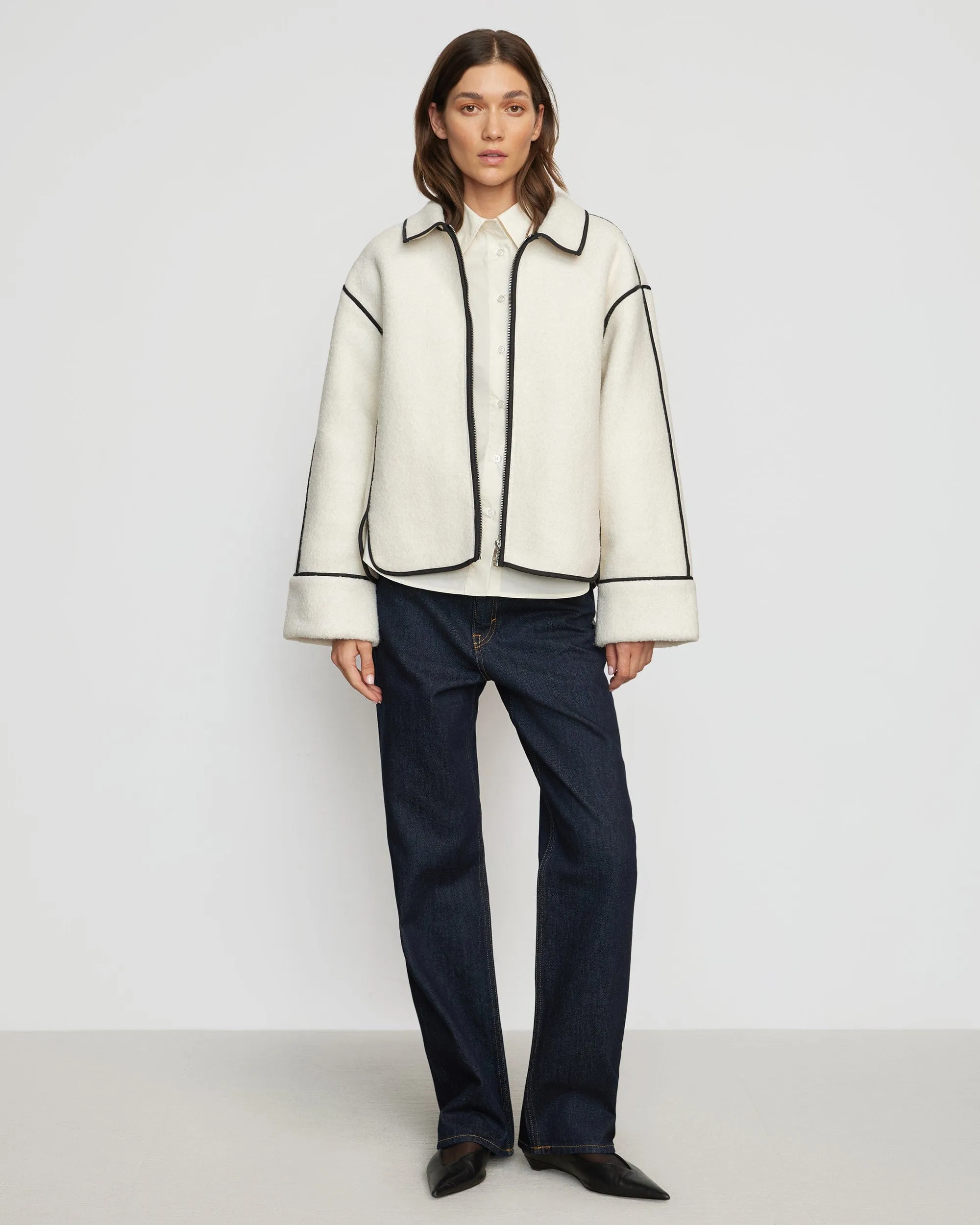 Madison Contrast Trim Coat