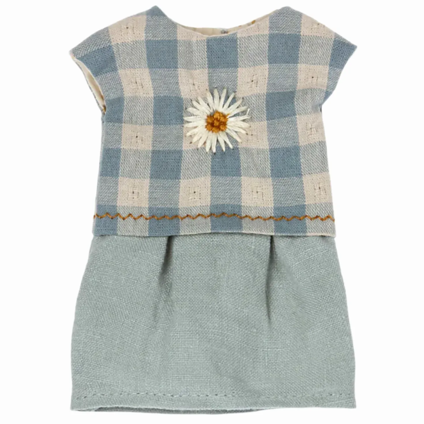 MAILEG TEDDY MUM GINGHAM DRESS