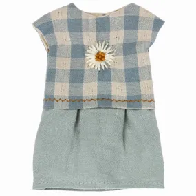 MAILEG TEDDY MUM GINGHAM DRESS