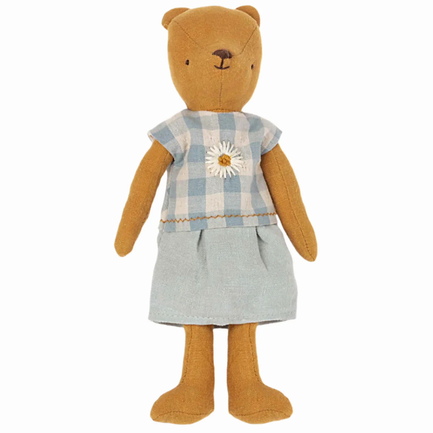 MAILEG TEDDY MUM GINGHAM DRESS