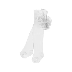 Mayoral Toddler Girls White Frilly Bum Tights