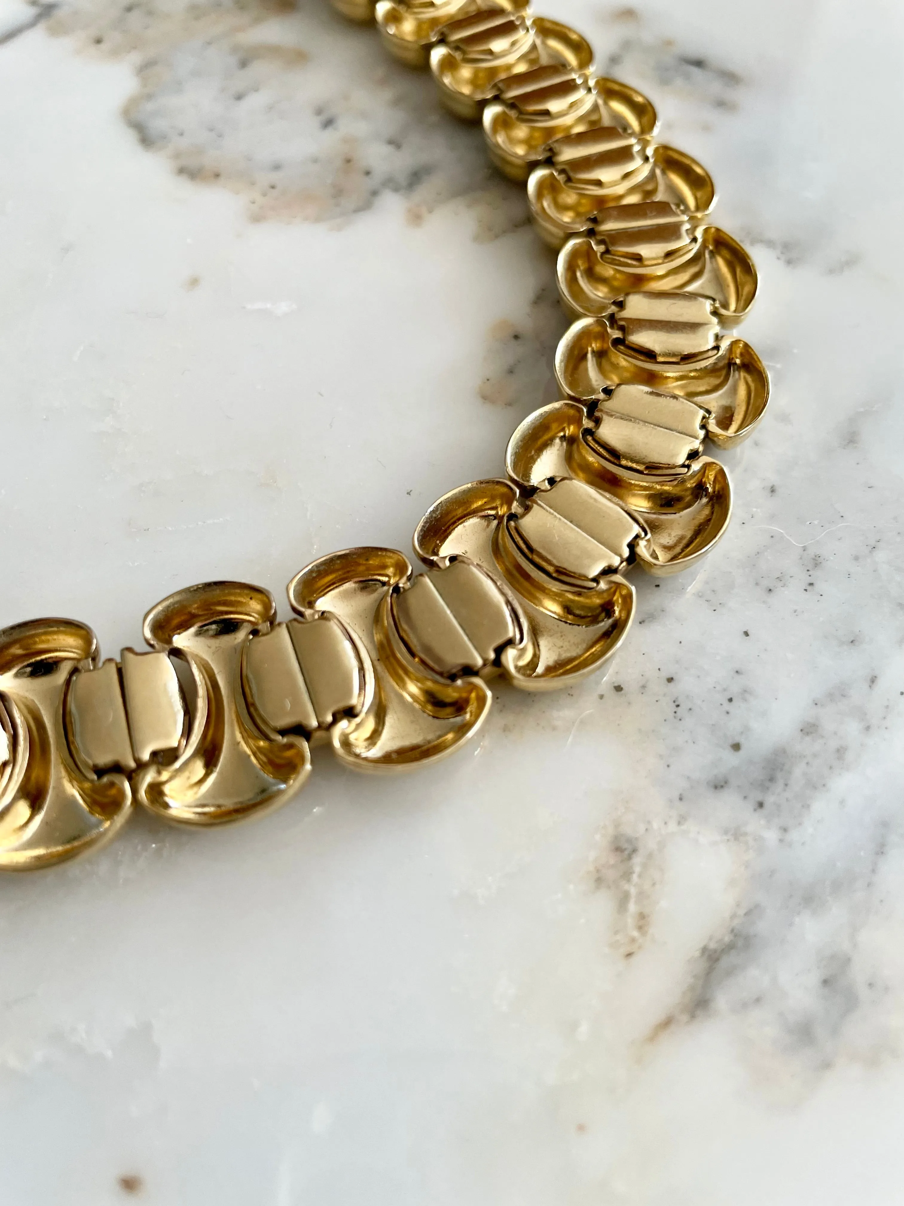 Mixed Metals Collar Necklace