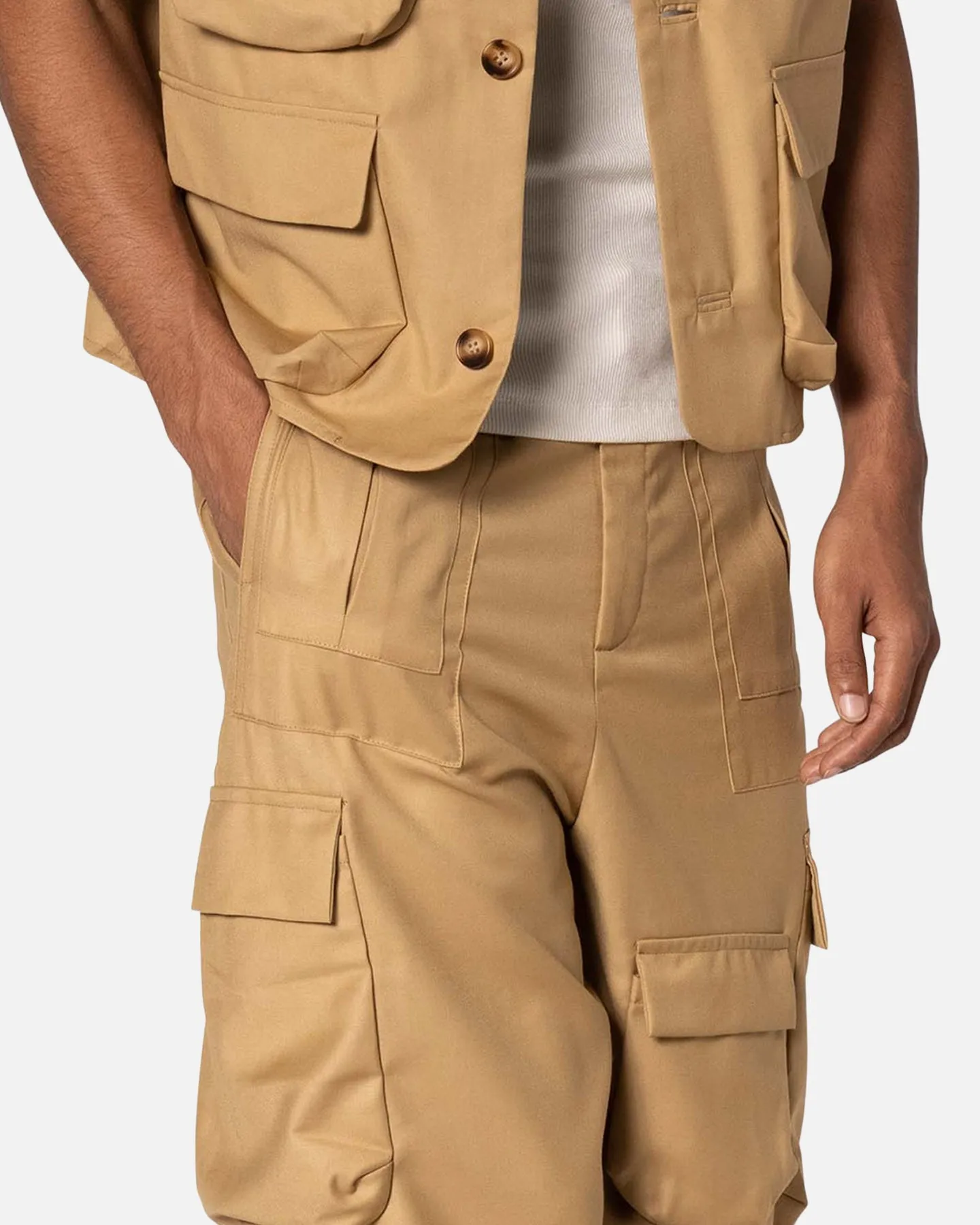 MNML Bounded Gabardine Pants Tan