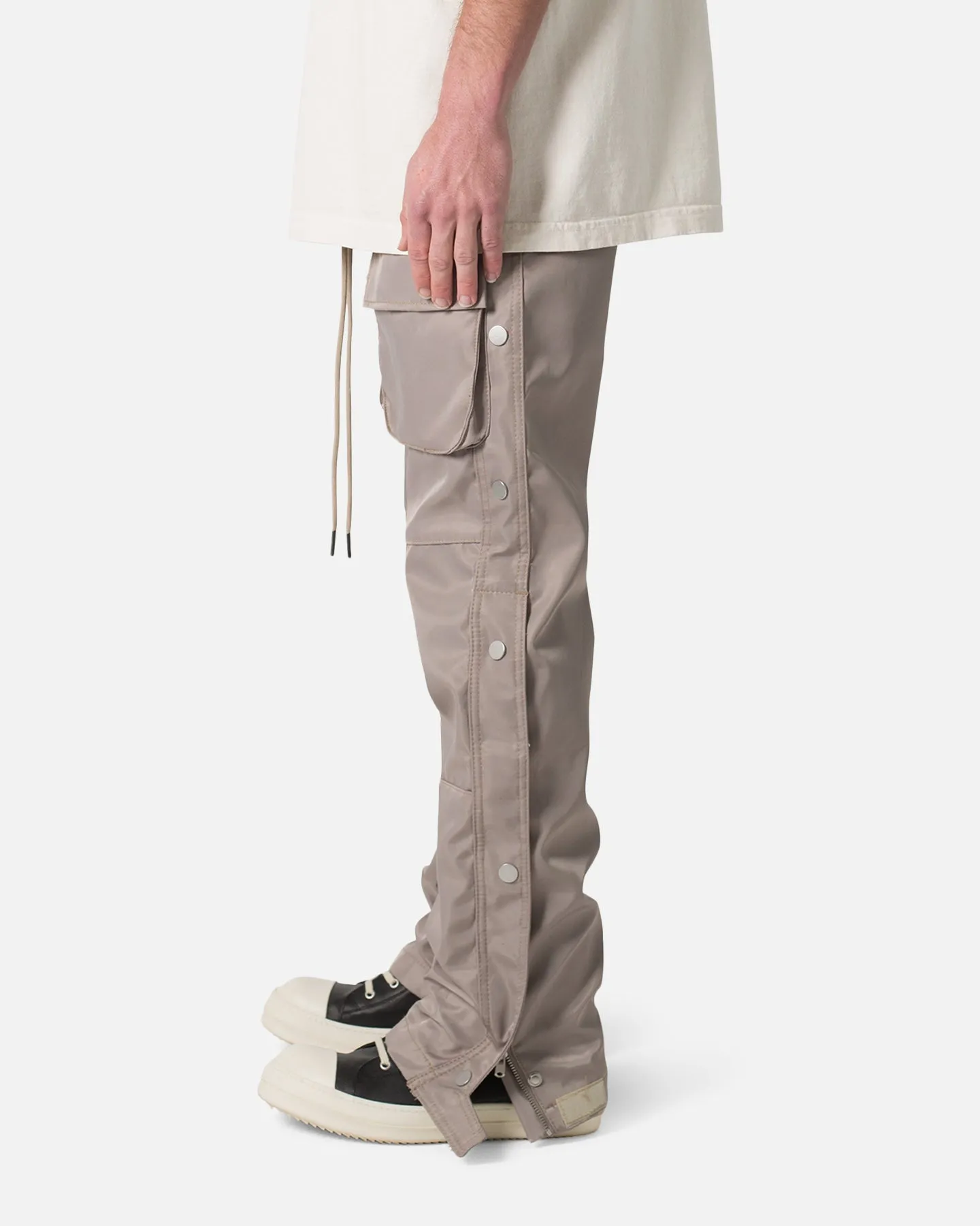 MNML Snap Front Cargo Pants Grey