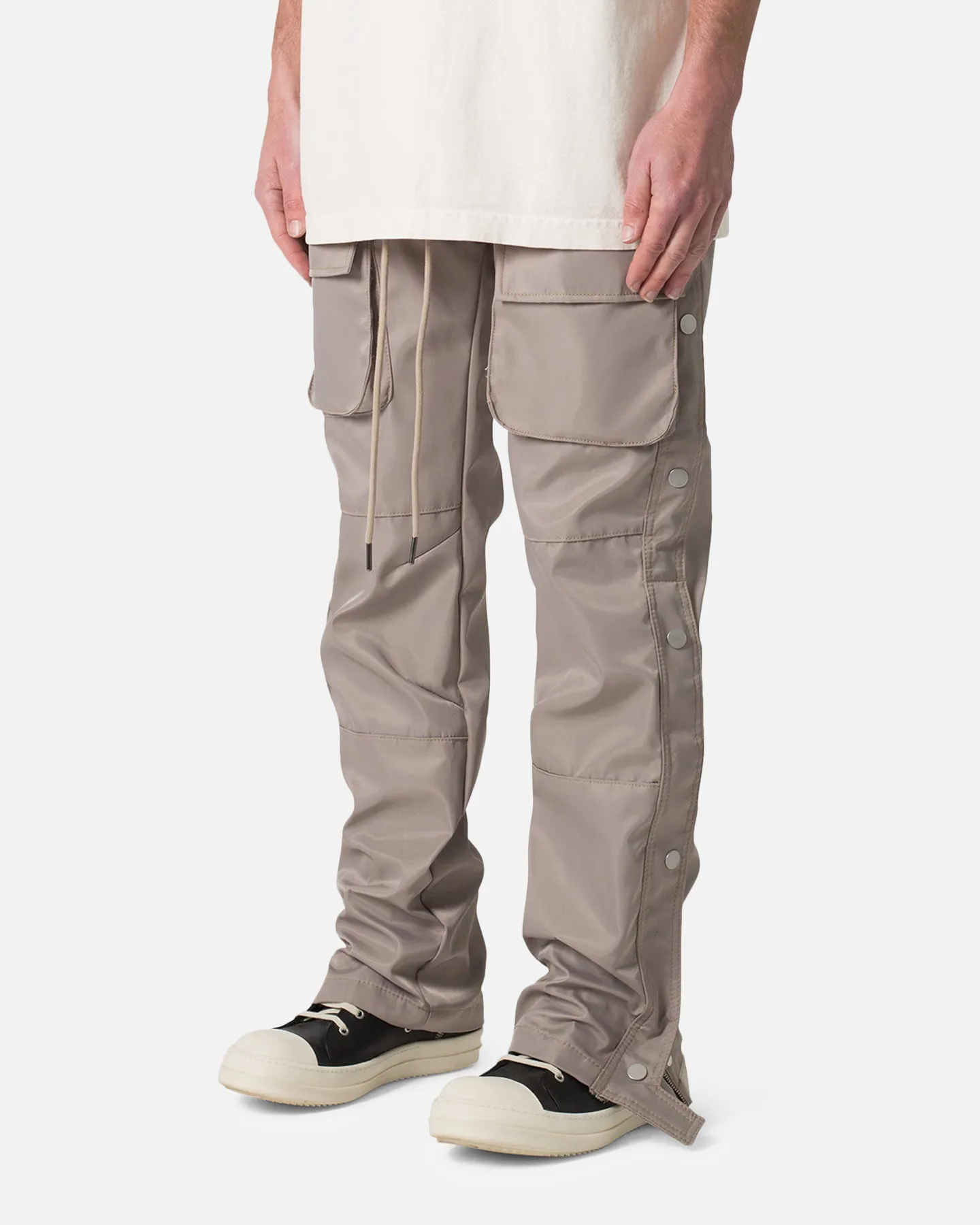 MNML Snap Front Cargo Pants Grey