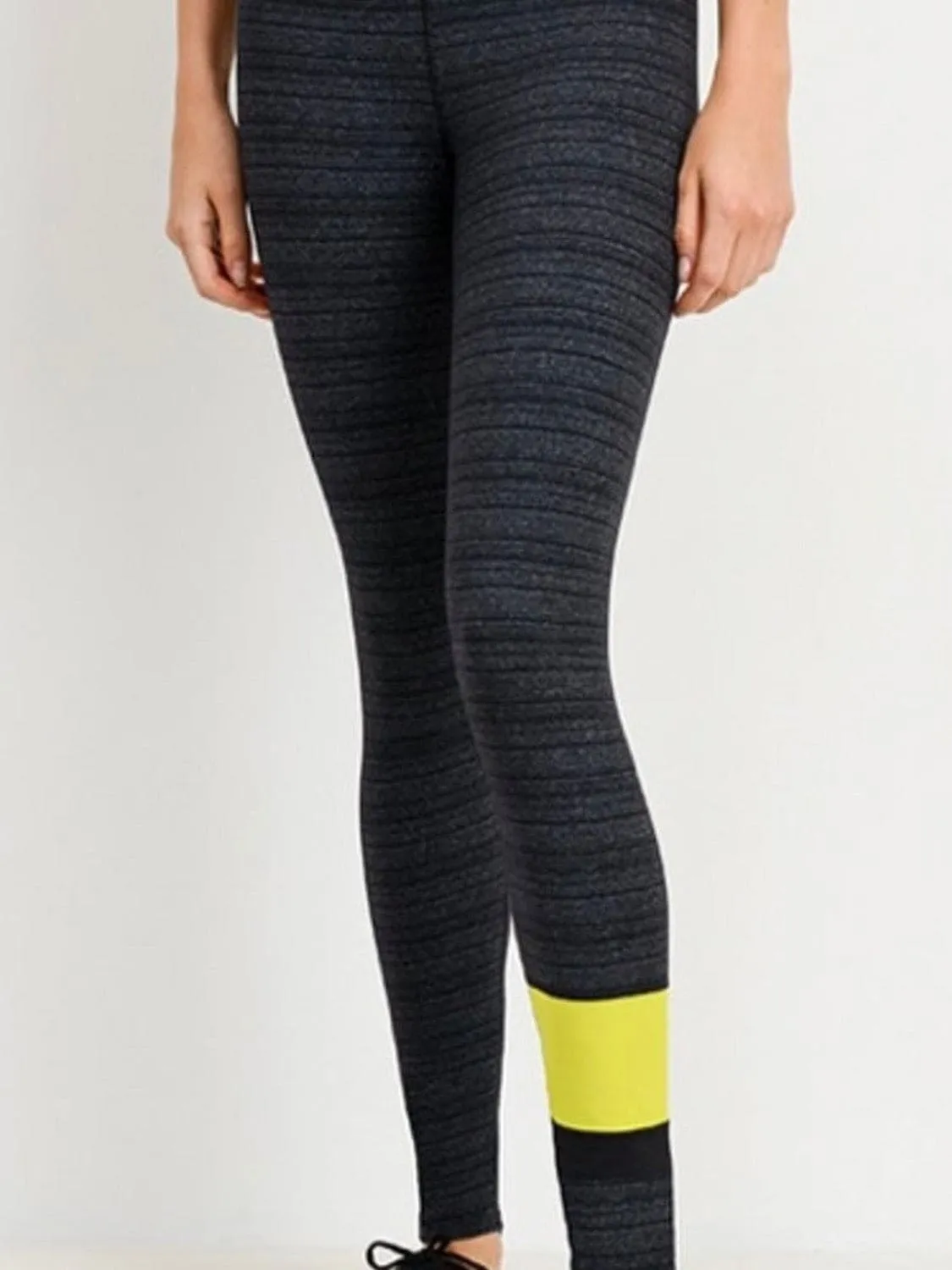 Mono B Stripped Neon Ascent Leggings