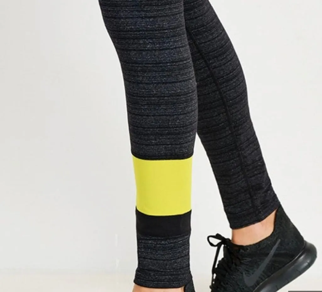 Mono B Stripped Neon Ascent Leggings