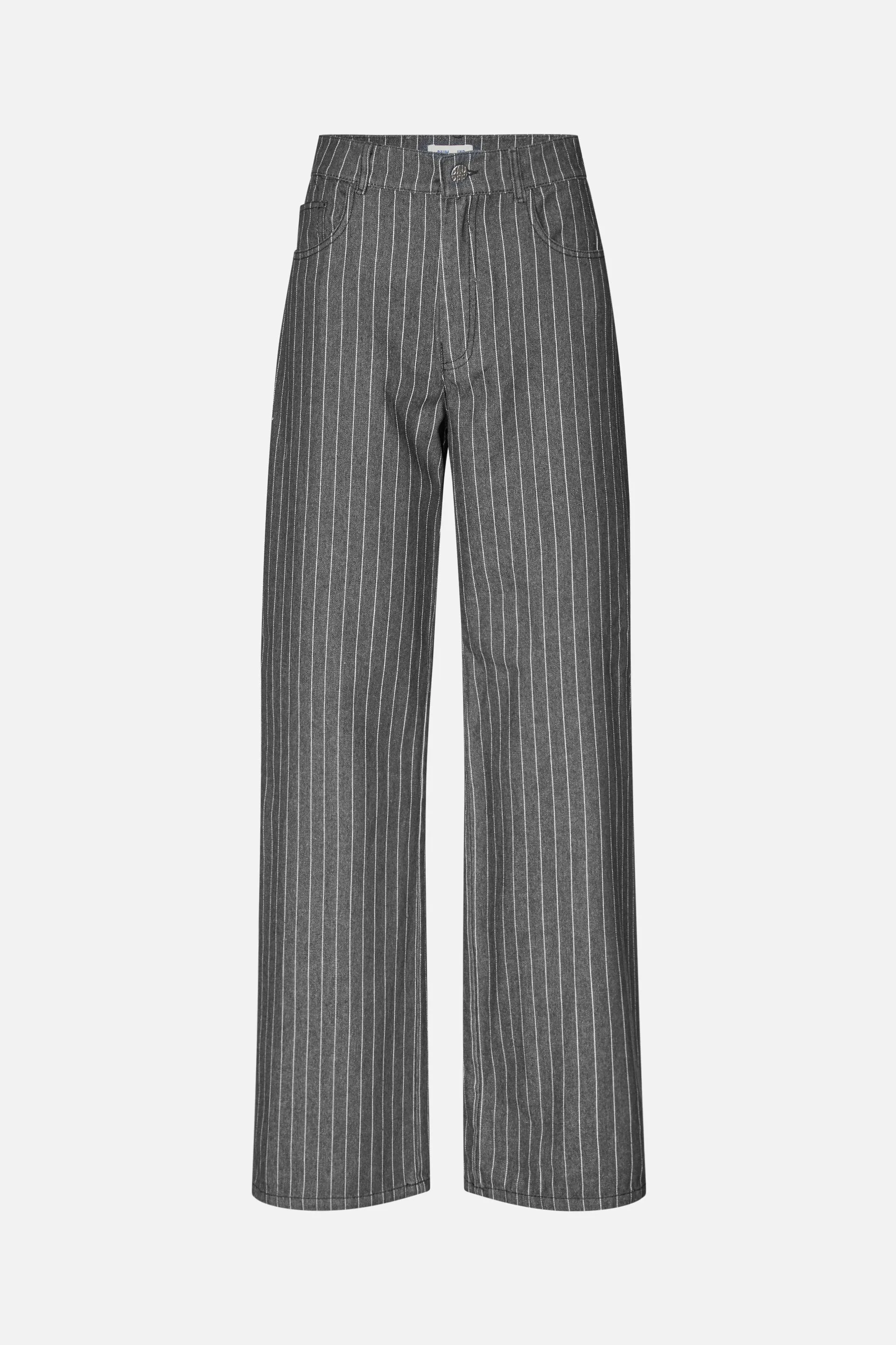 NINI | Black Pinstripe Denim