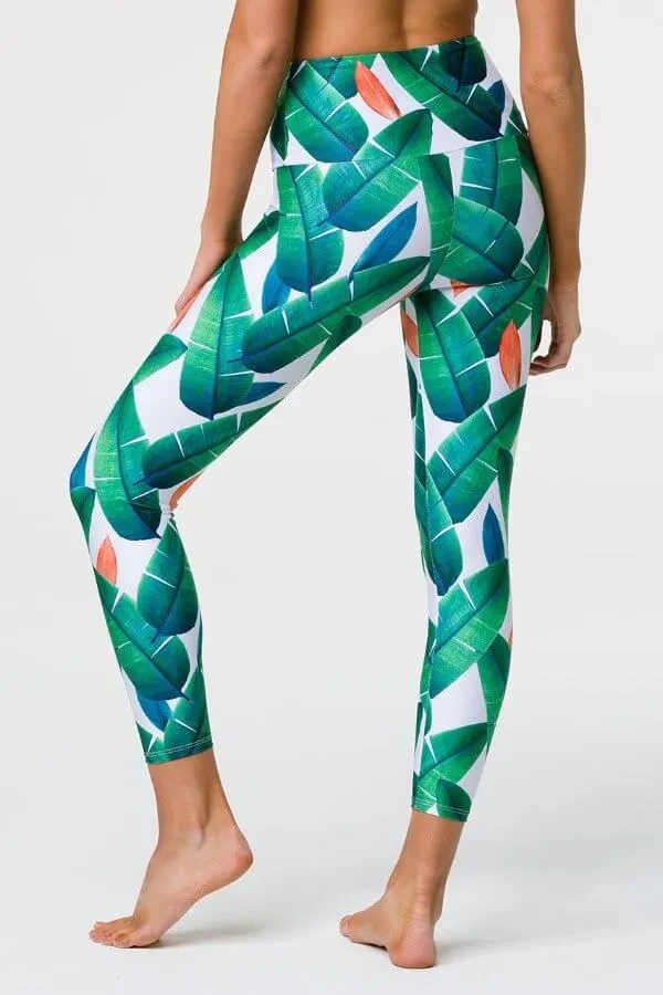 ONZIE // HIGH BASIC MIDI LEGGING - CABANA