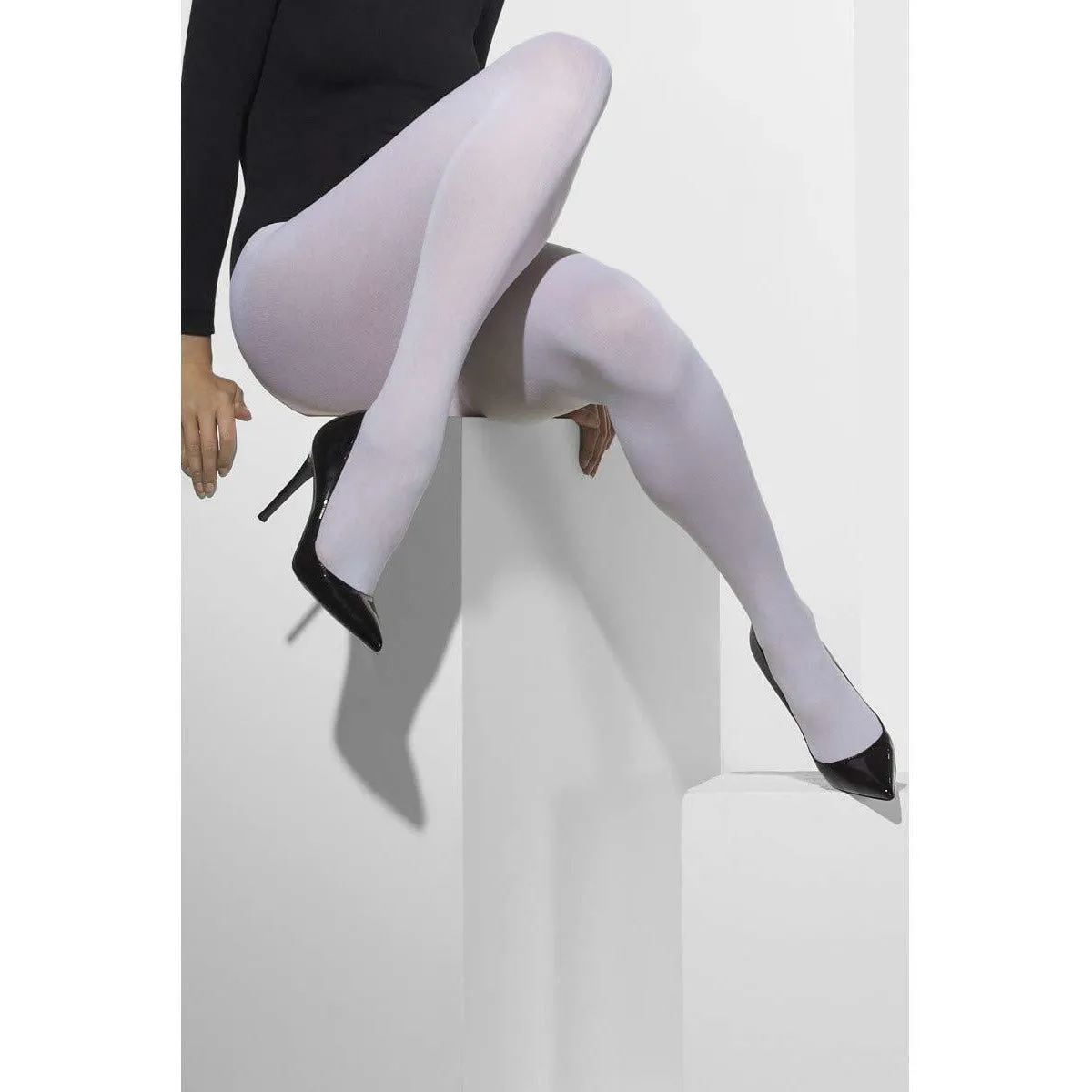 Opaque tights white