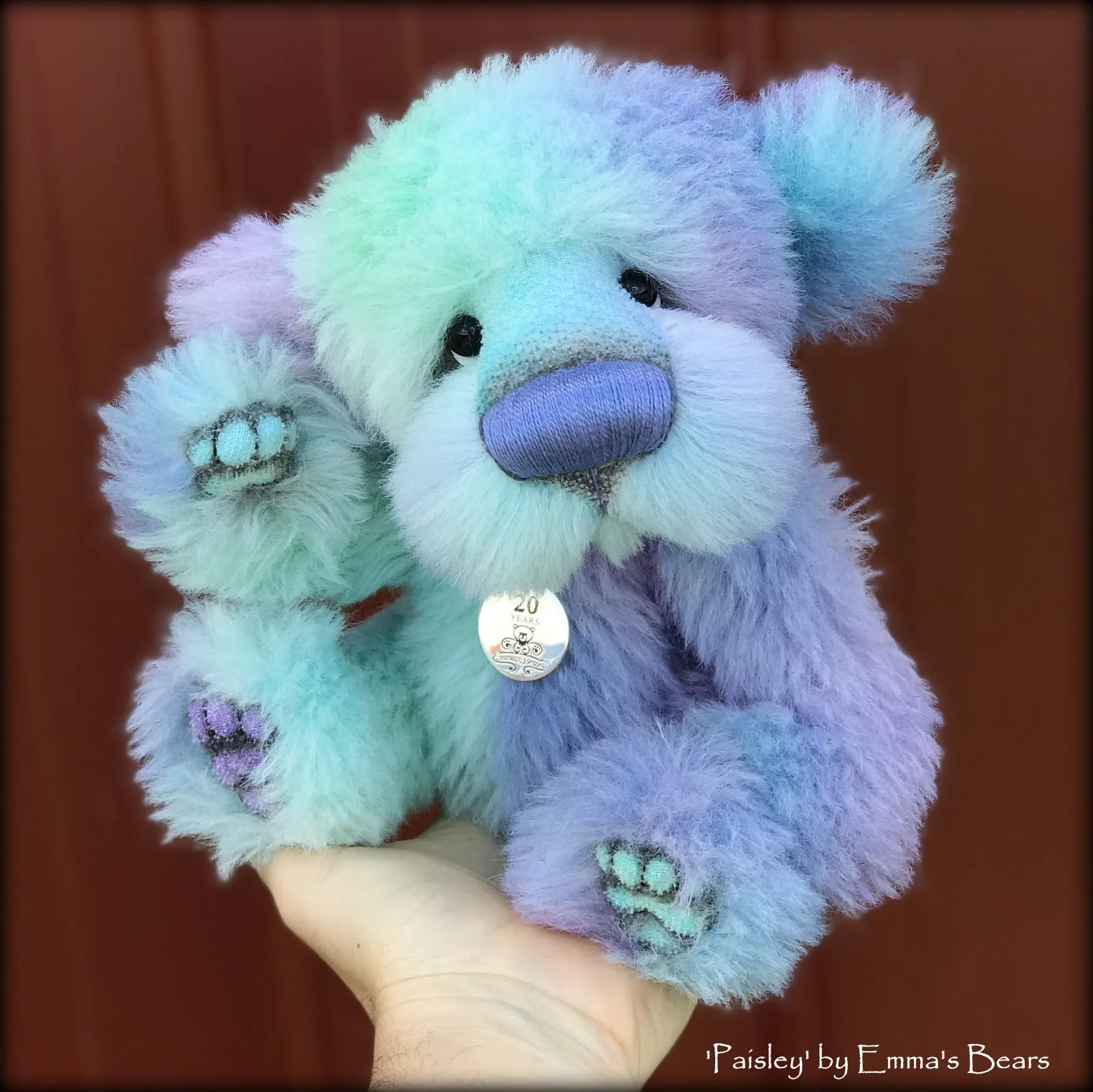 Paisley - 20 Years of Emma's Bears Commemorative Teddy - OOAK in a series