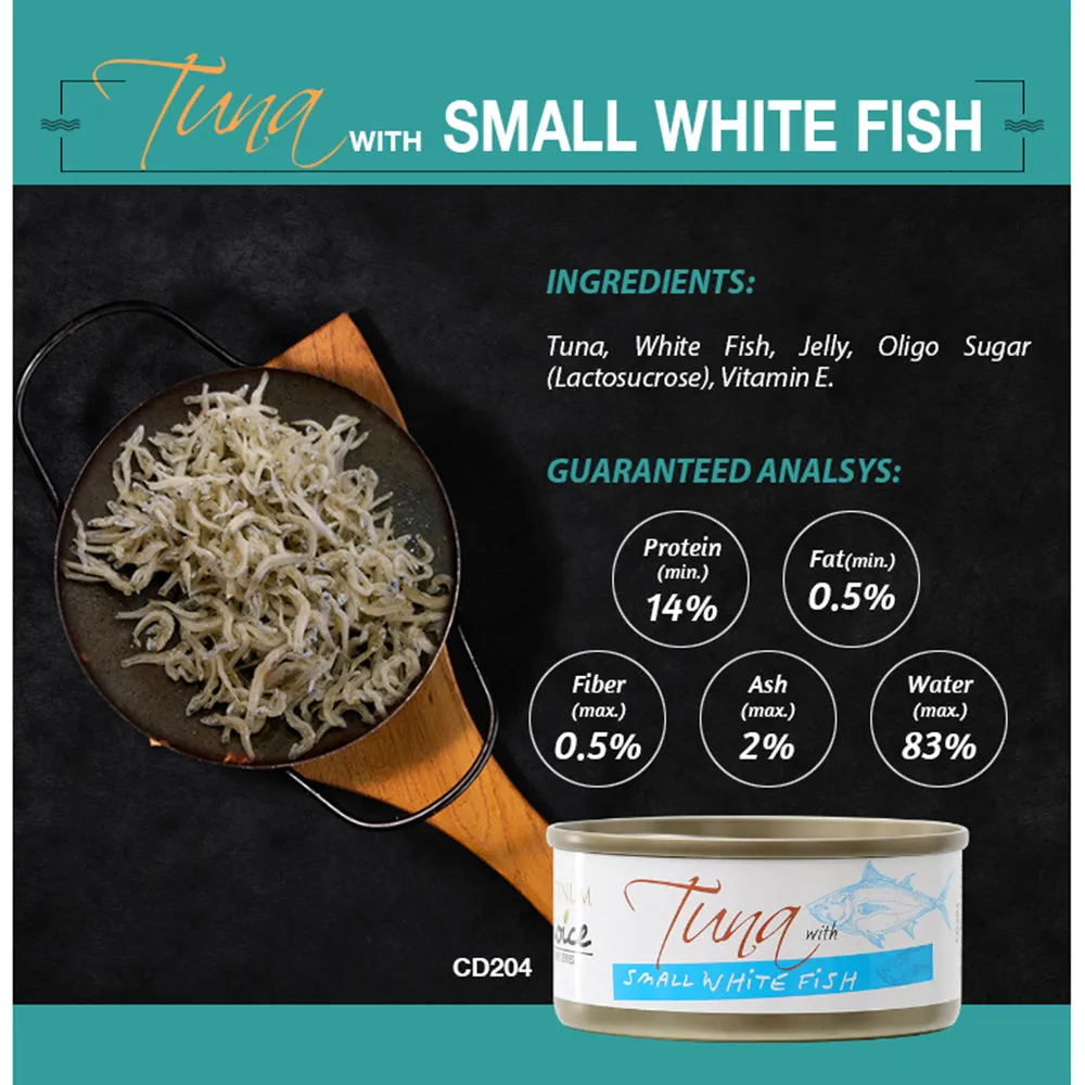 Platinum Choice Feline Tuna With Small White Fish 80g