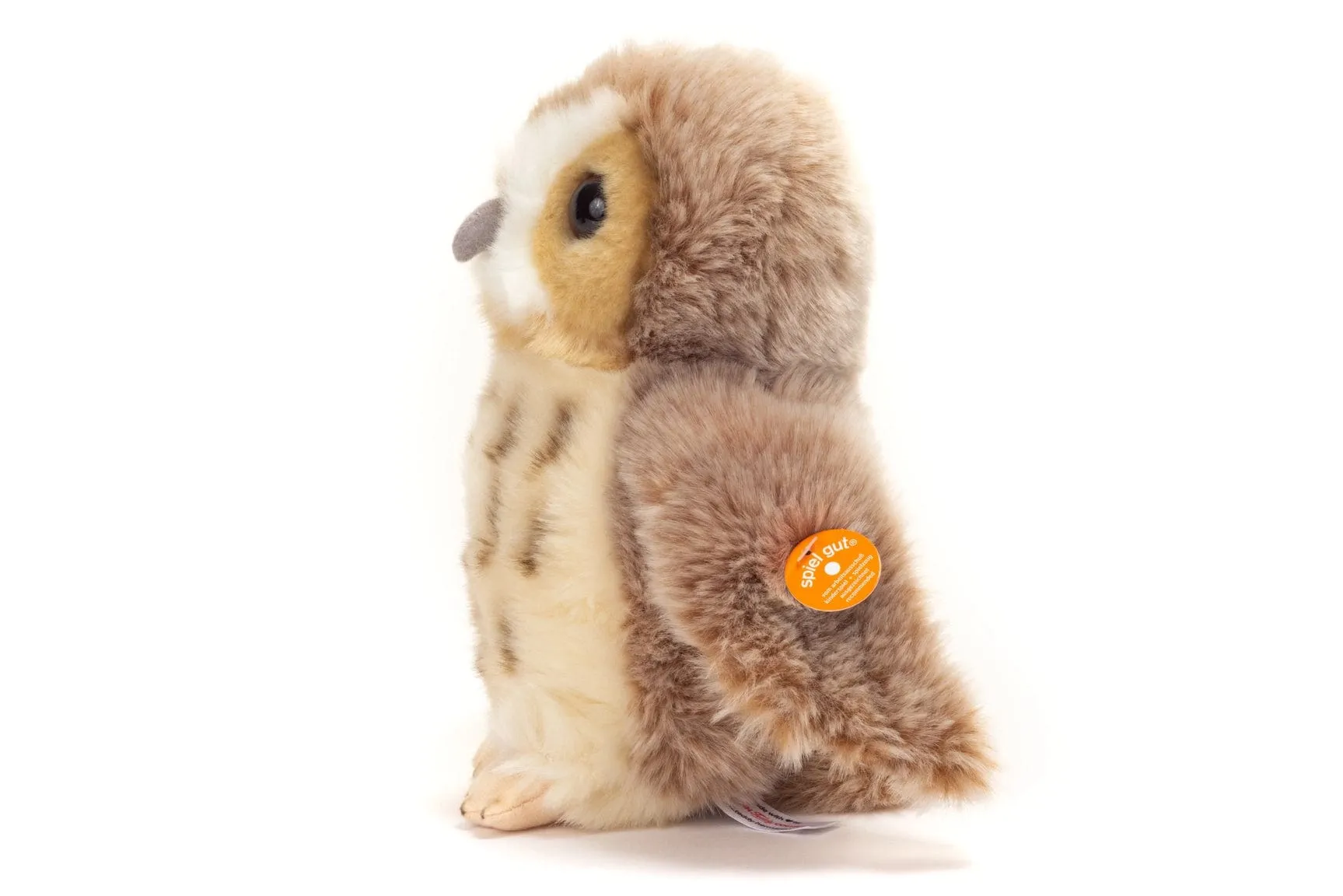 Plush Light Brown Barn Owl 16 cm or 20cm - plush toy by Teddy Hermann Nature Collection