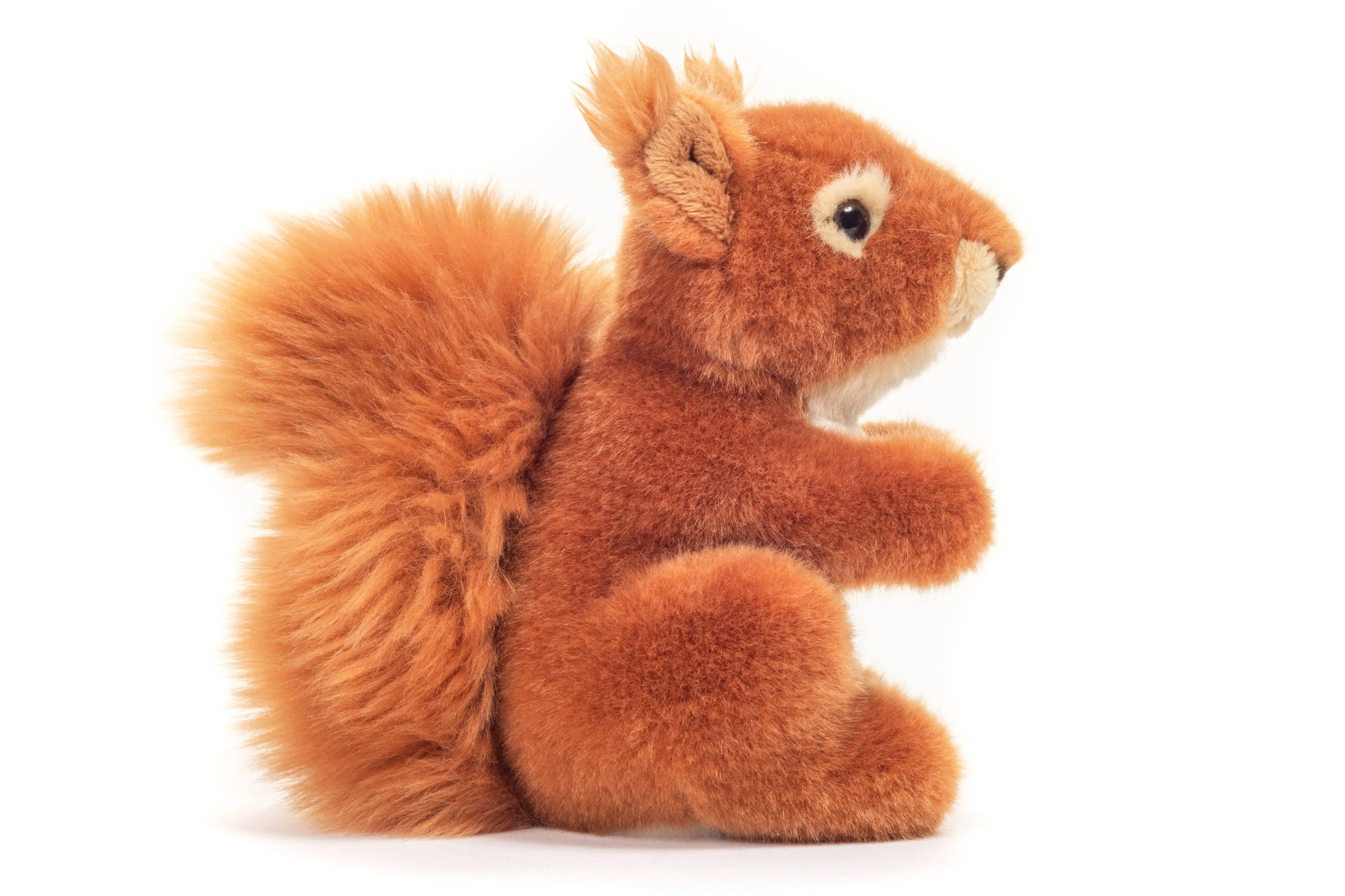 Plush Red Squirrel with Tufted Ears 14 cm - plush toy by Teddy Hermann