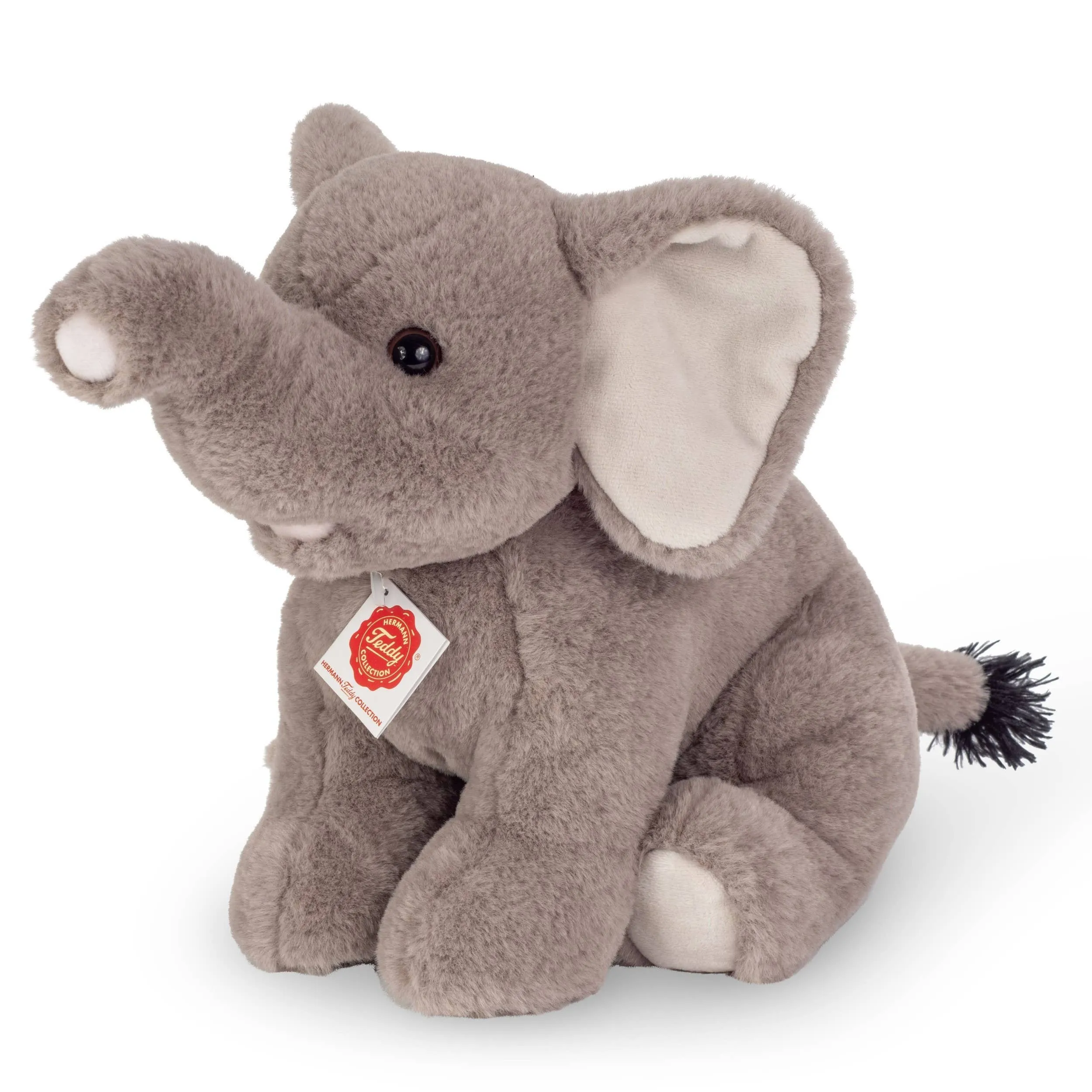 Plush Sitting Elephant 35 cm by Teddy Hermann