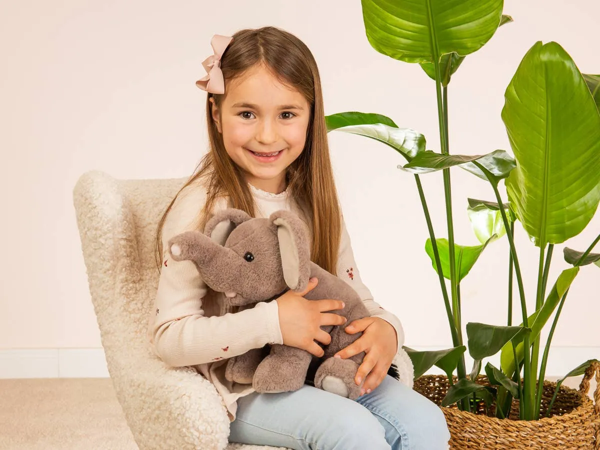 Plush Sitting Elephant 35 cm by Teddy Hermann