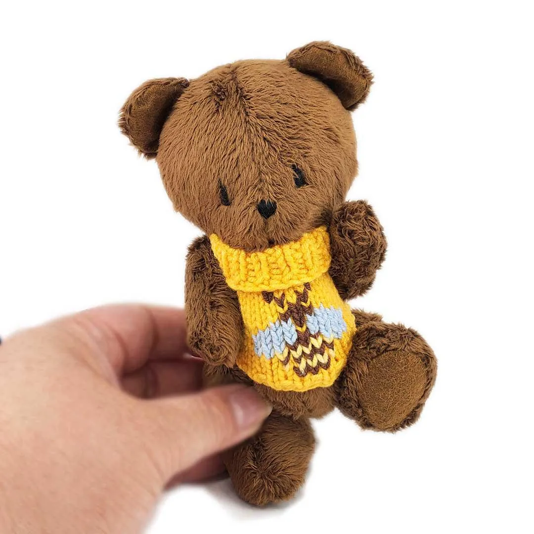 Plush - Teddy Bear in a Bee Sweater by Frank and Bubby