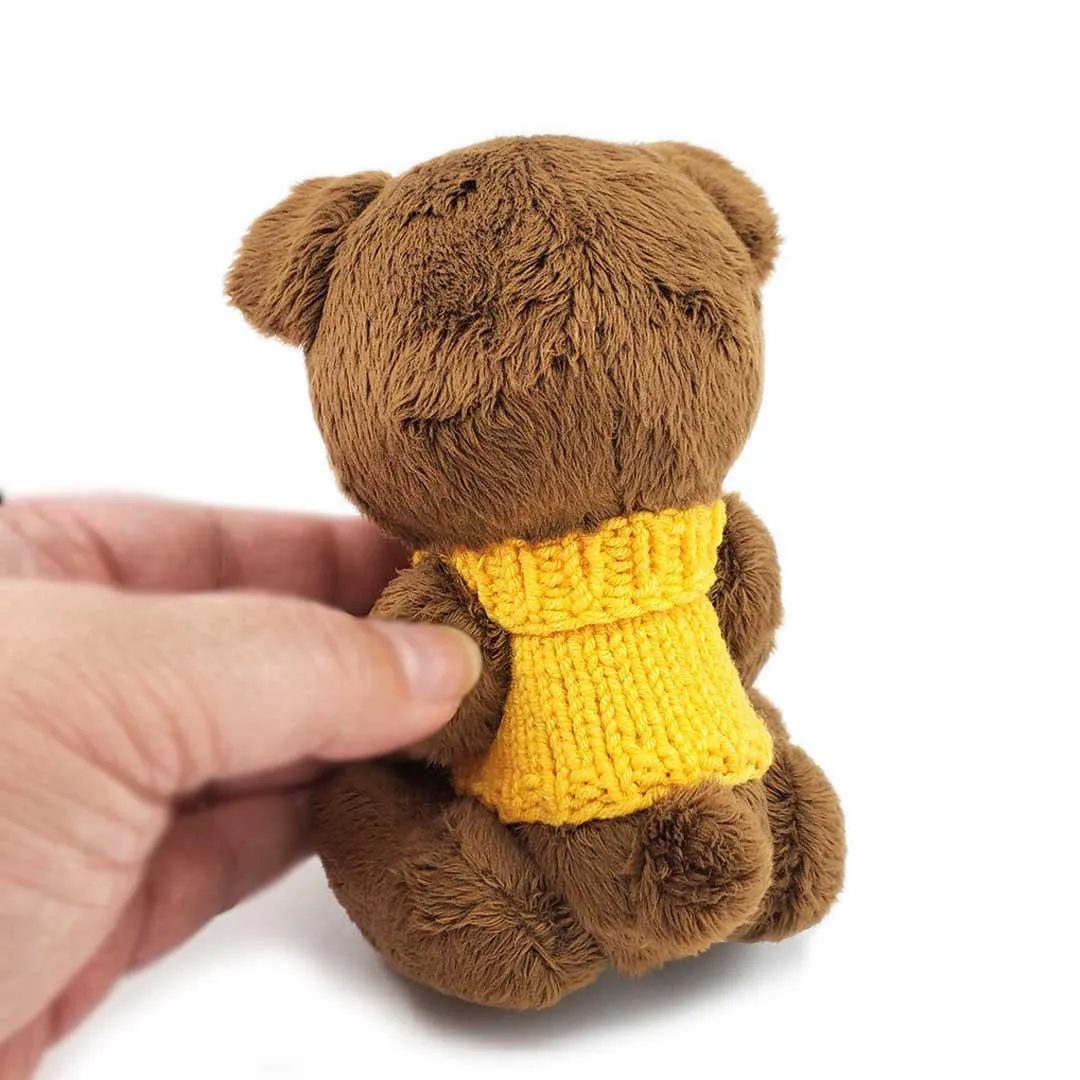 Plush - Teddy Bear in a Bee Sweater by Frank and Bubby