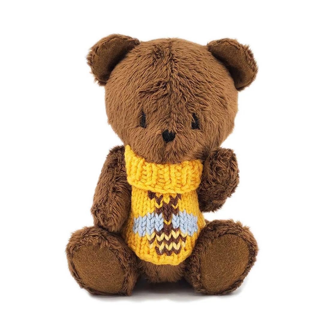 Plush - Teddy Bear in a Bee Sweater by Frank and Bubby