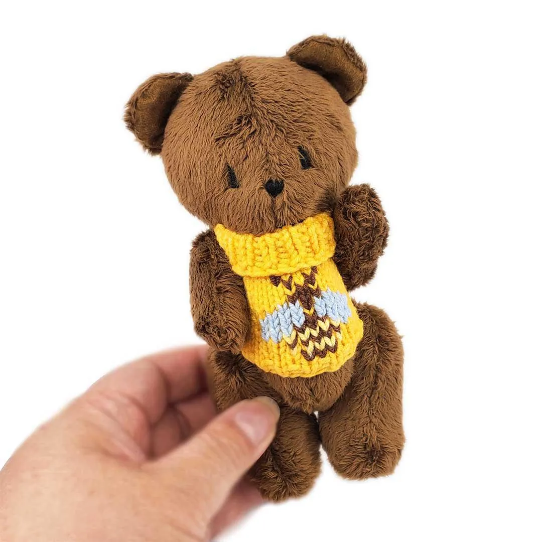 Plush - Teddy Bear in a Bee Sweater by Frank and Bubby