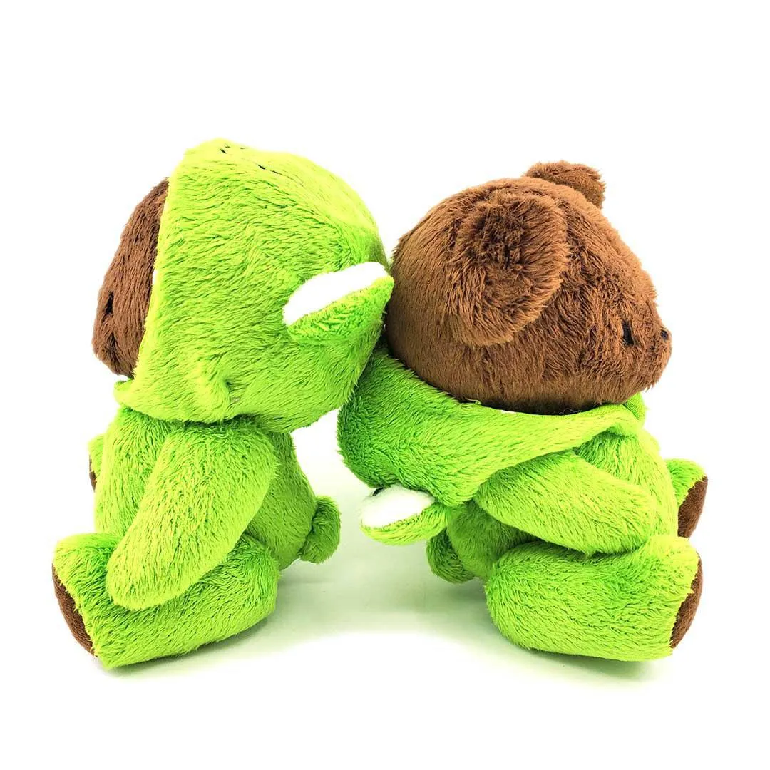 Plush - Teddy Bear in Frog Costume by Frank and Bubby