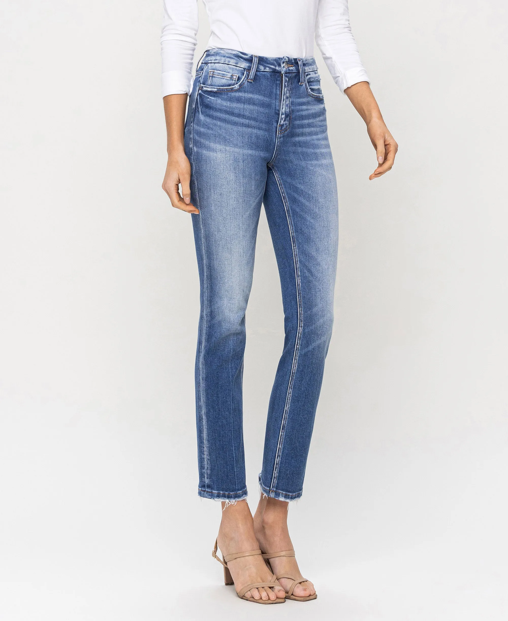 Poised - High Rise Slim Straight Jeans