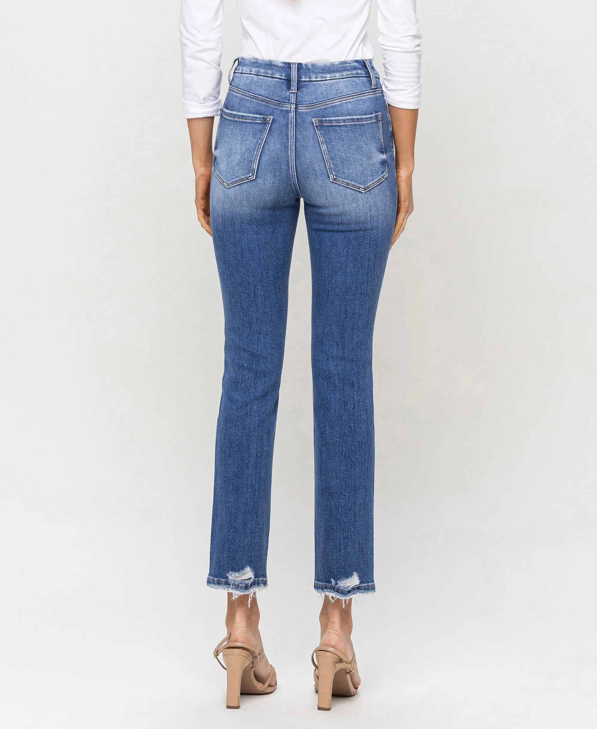 Poised - High Rise Slim Straight Jeans