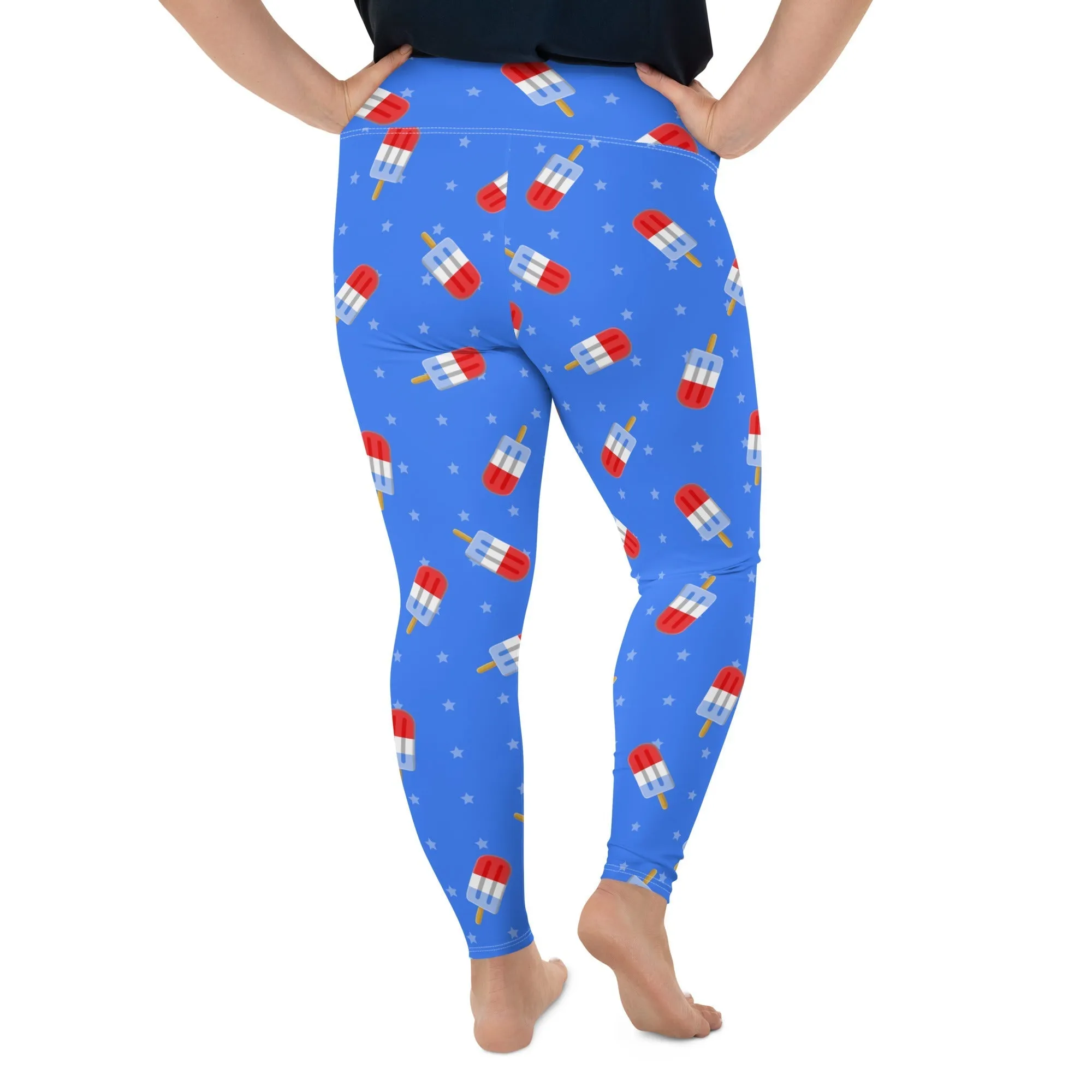 Popsicle Pattern Plus Size Leggings