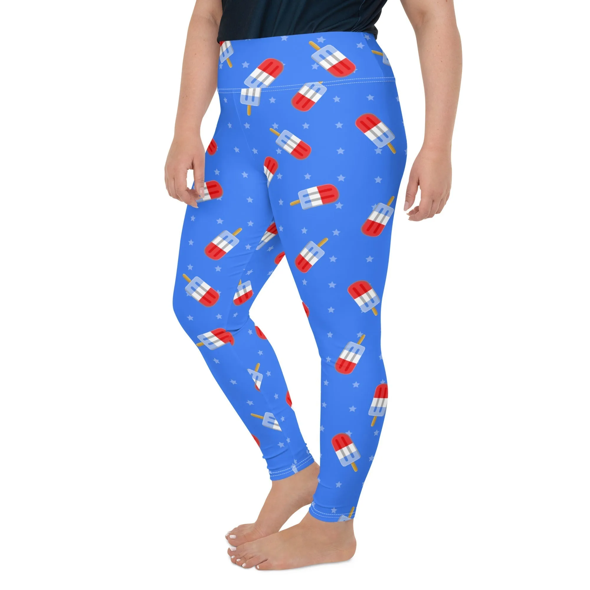 Popsicle Pattern Plus Size Leggings