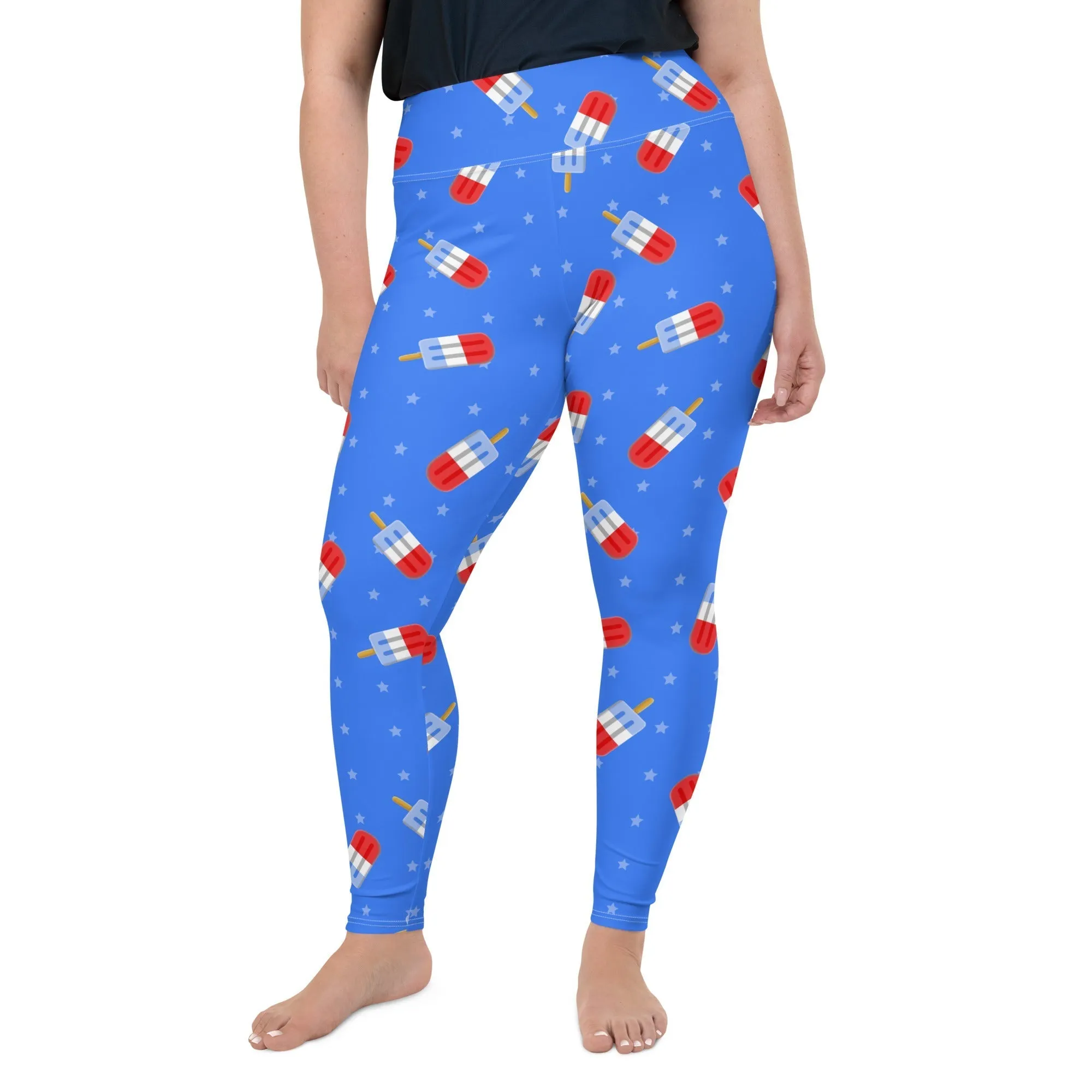 Popsicle Pattern Plus Size Leggings