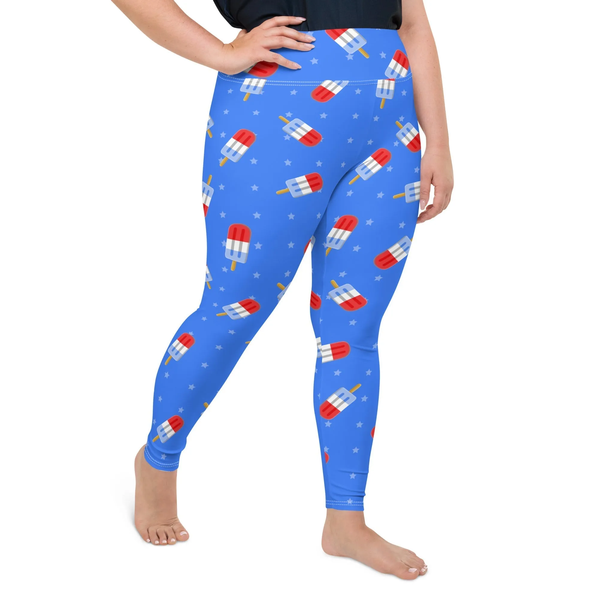 Popsicle Pattern Plus Size Leggings