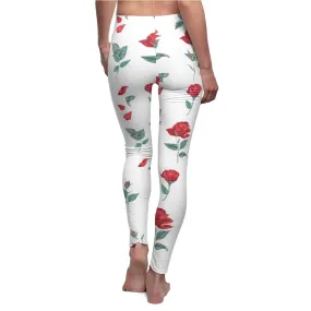 Printed Roses on Leggings,CasualWear,Gifts for Her,Aunt Gift,Sister Gift,Christmas,Birthday Gift,GirlFriend Gift,Cute Valentine&#39;s Gifts