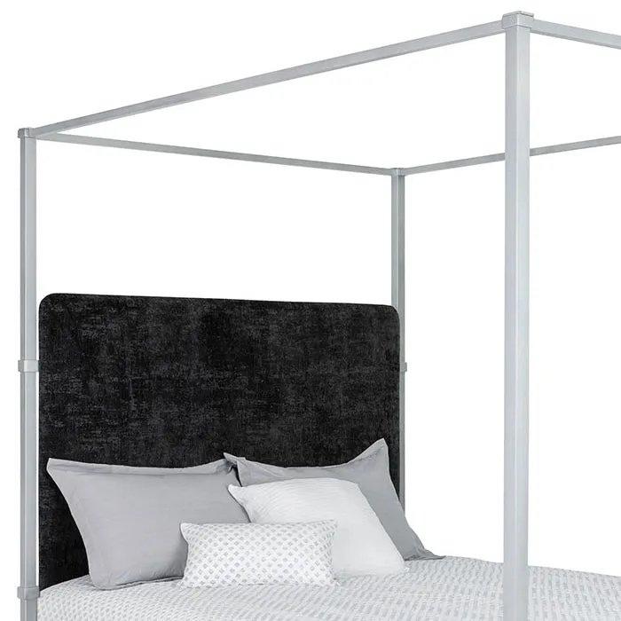 Quincy Upholstered Iron Canopy Bed by Wesley Allen