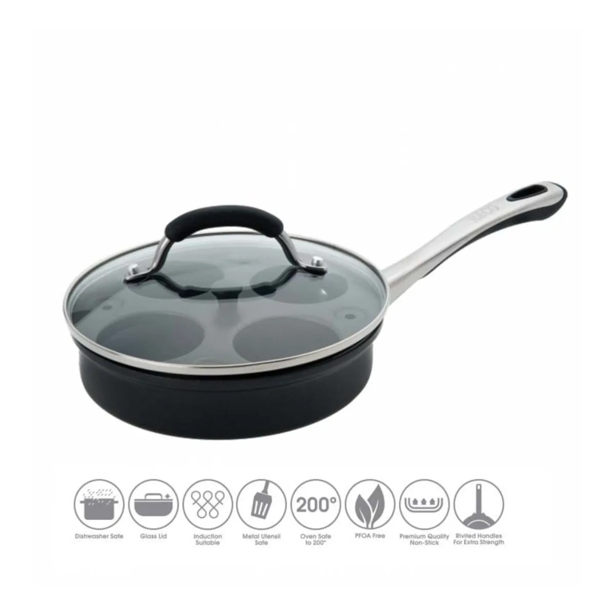 RACO Contemporary Nonstick Induction Egg Poacher 20cm