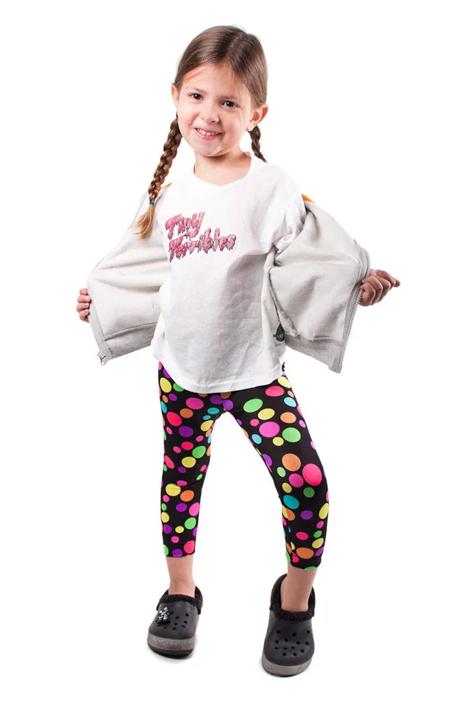 Rainbow Polka Dot Kids Leggings