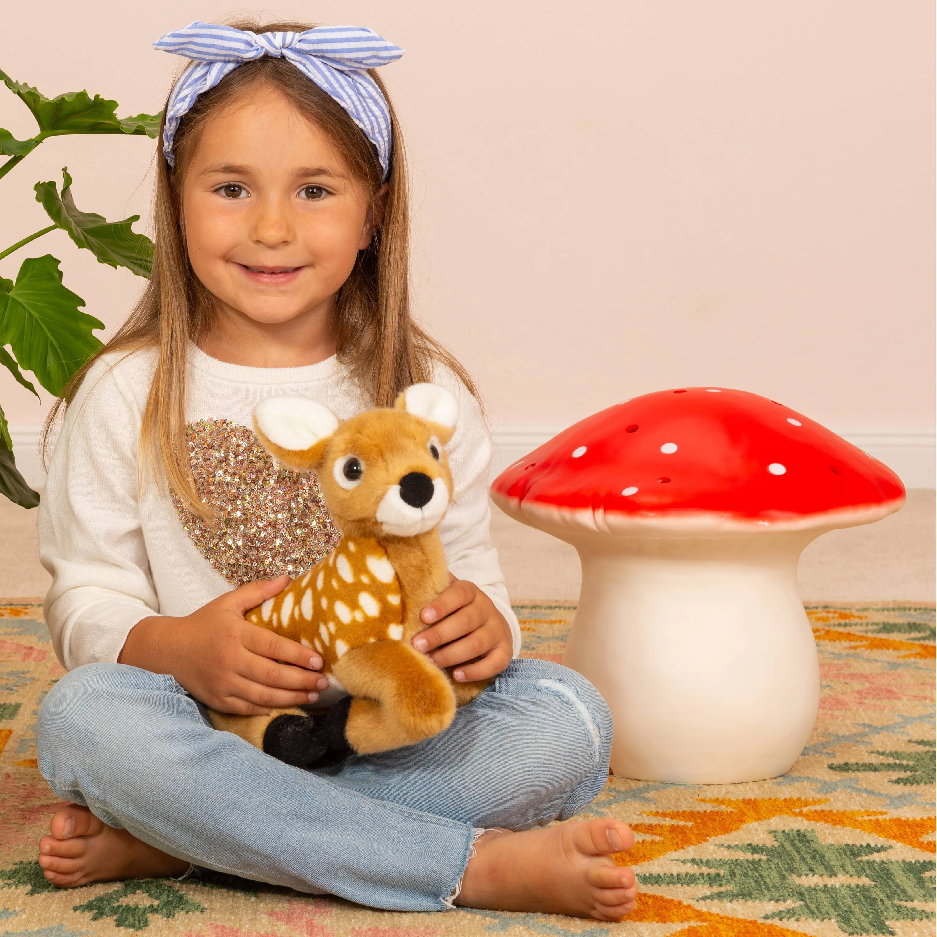 Realistic Plush Fawns-Standing or  Lying Eco-friendly plush toys by Teddy Hermann