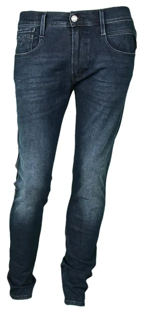 Replay Anbass 360 Hyperflex Dark Blue Jeans For Men