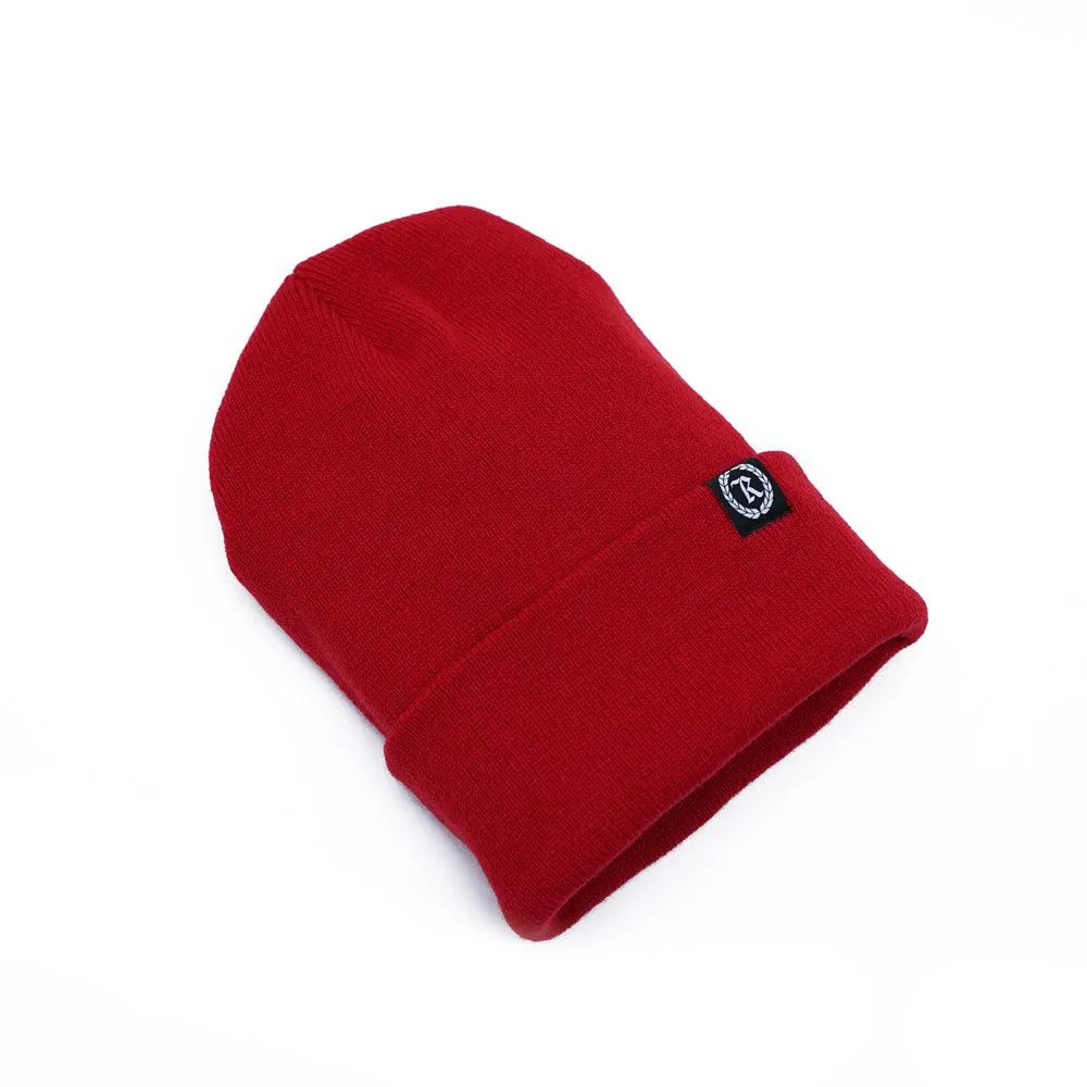 Represent Ltd.™ Woven Label Cuff Beanie [RED]