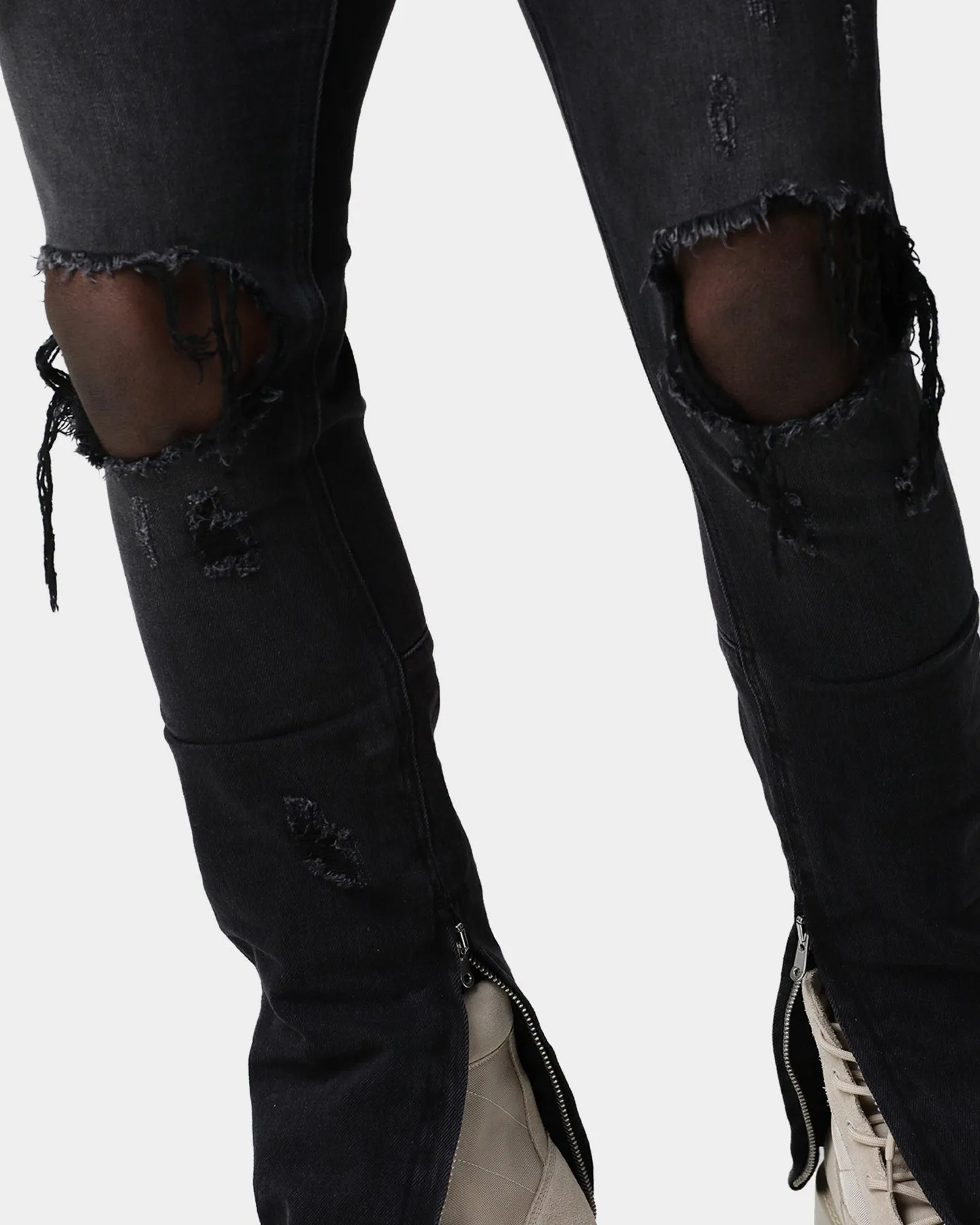 Saint Morta Destroyer Distressed Jeans Vintage Black