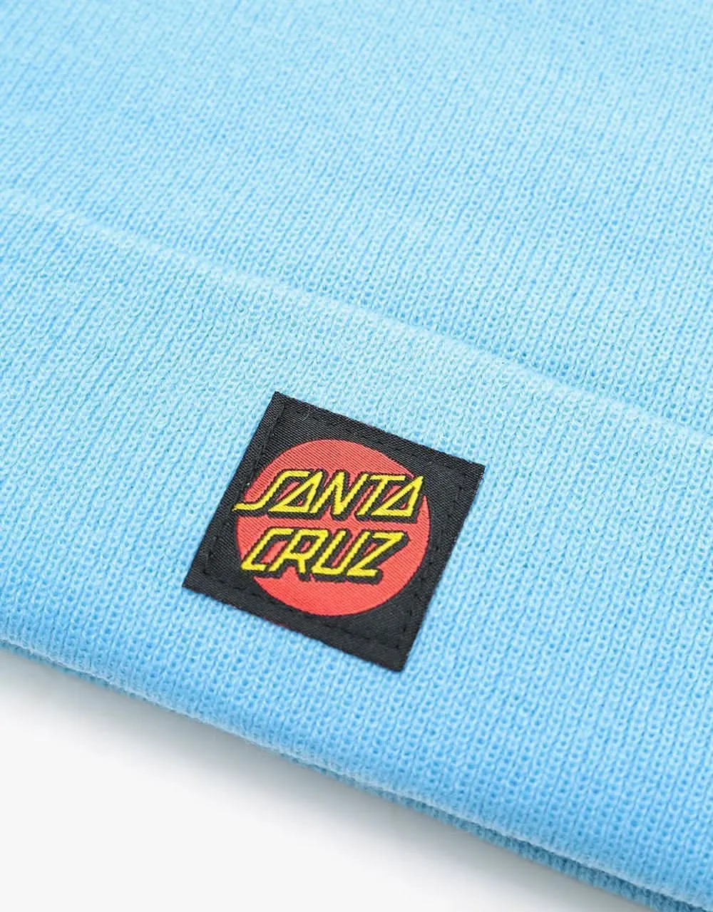 Santa Cruz Classic Label Dot Beanie - Powder Blue