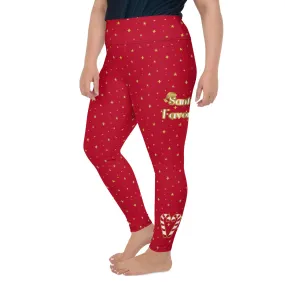 Santa's Favorite Print Plus Size Leggings