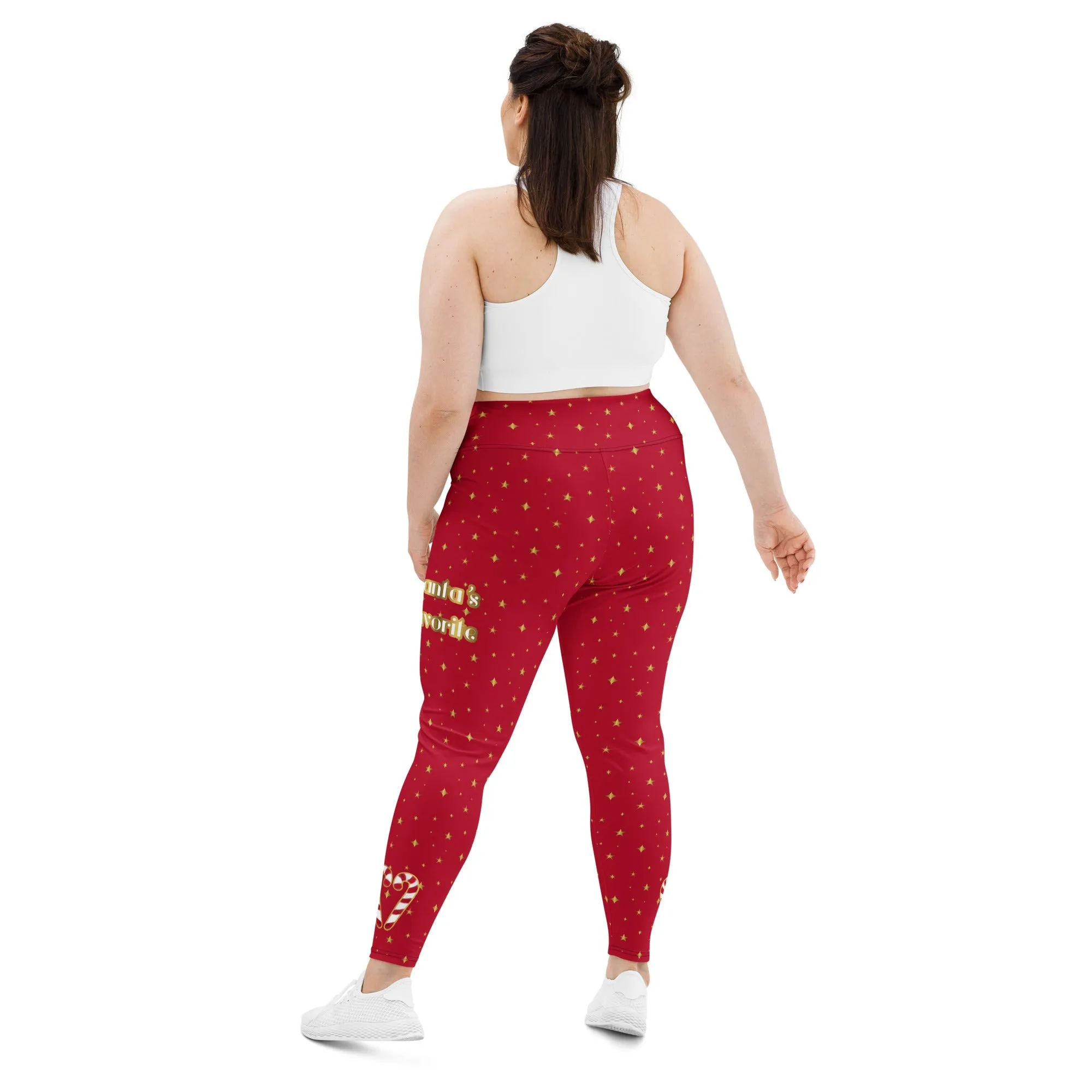 Santa's Favorite Print Plus Size Leggings