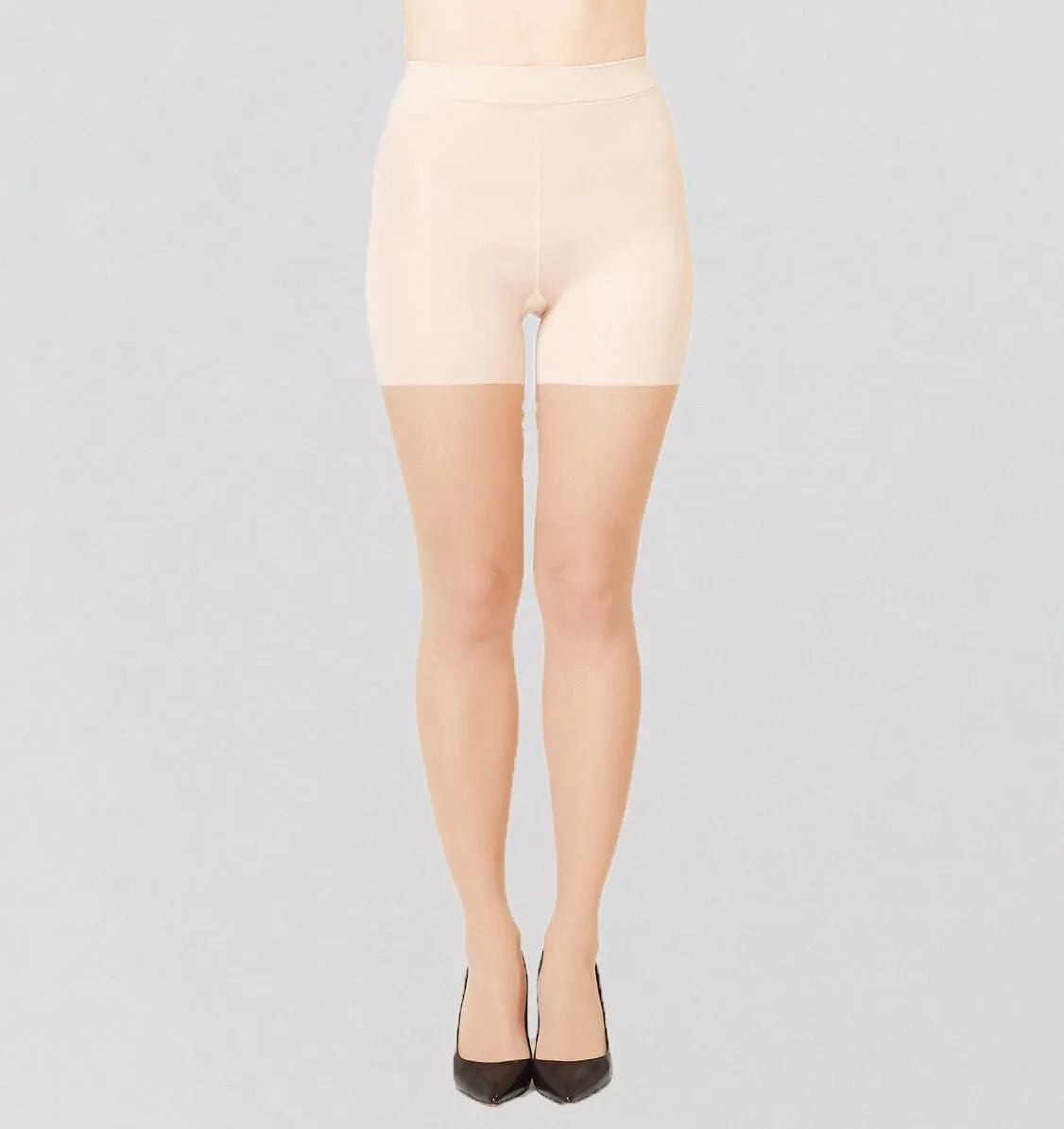 Sheer control shaping tights [Light Beige 20 Denier]