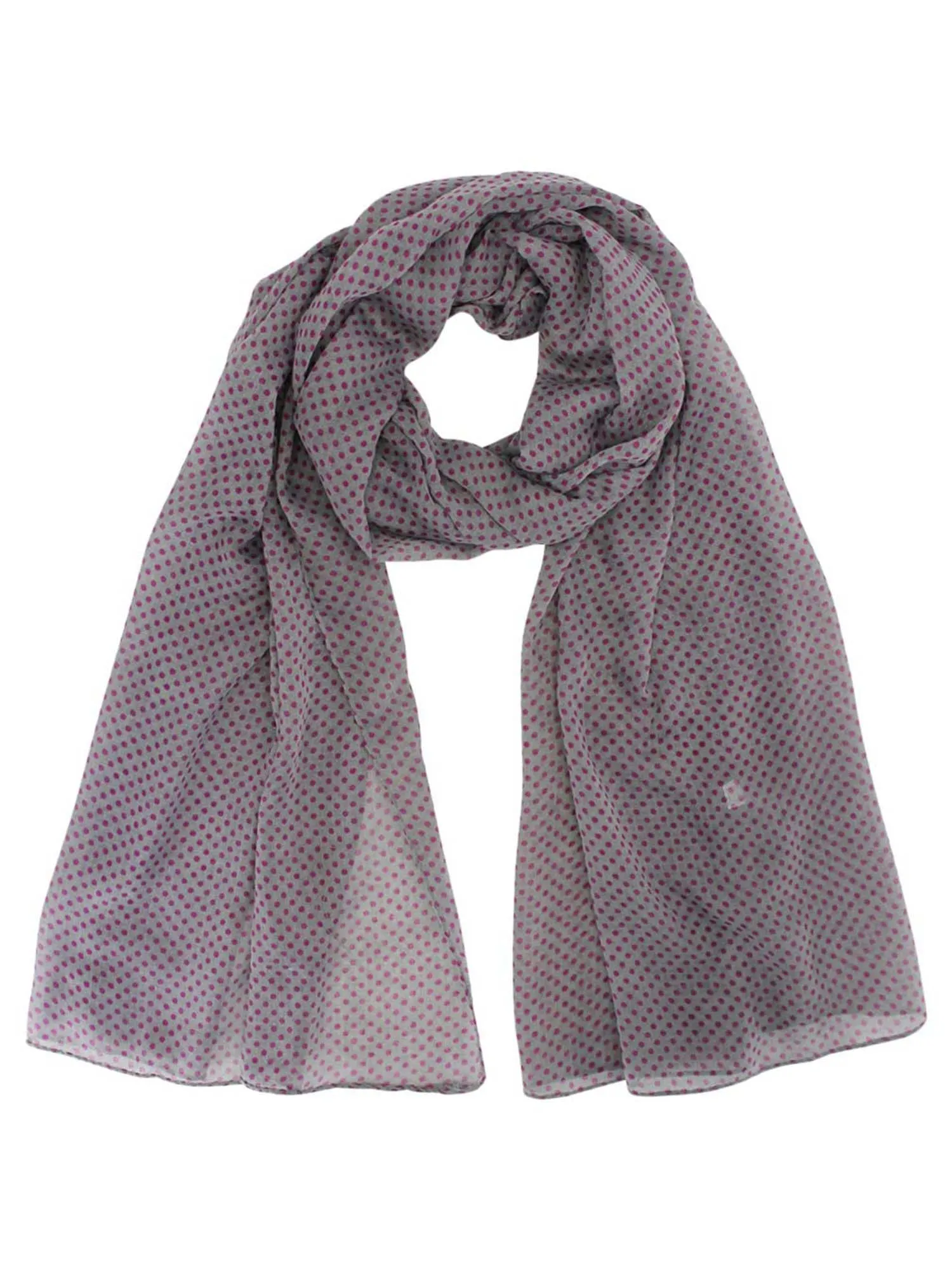 Sheer Lightweight Polka Dot Scarf Shawl