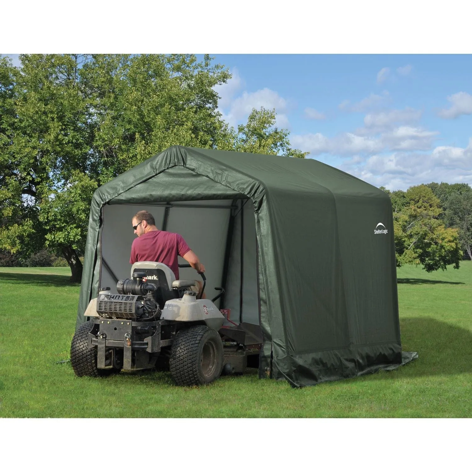 ShelterLogic | ShelterCoat 10 x 12 ft. Garage Peak Green STD