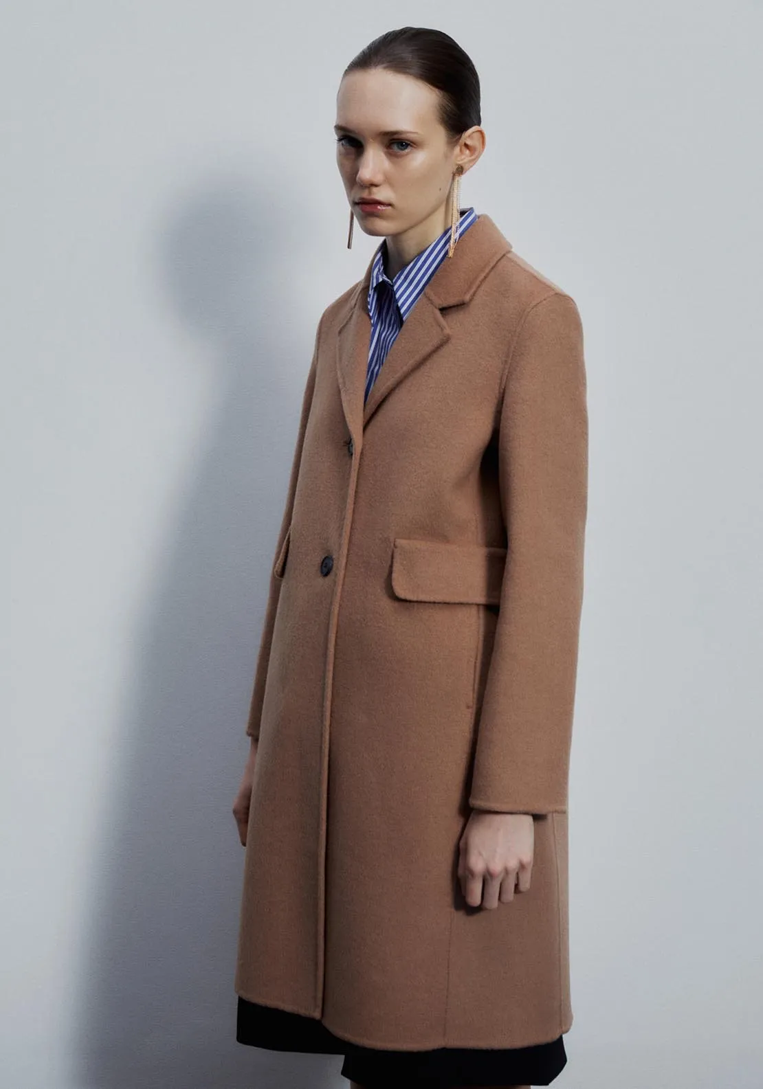 Short handmade coat - Camel