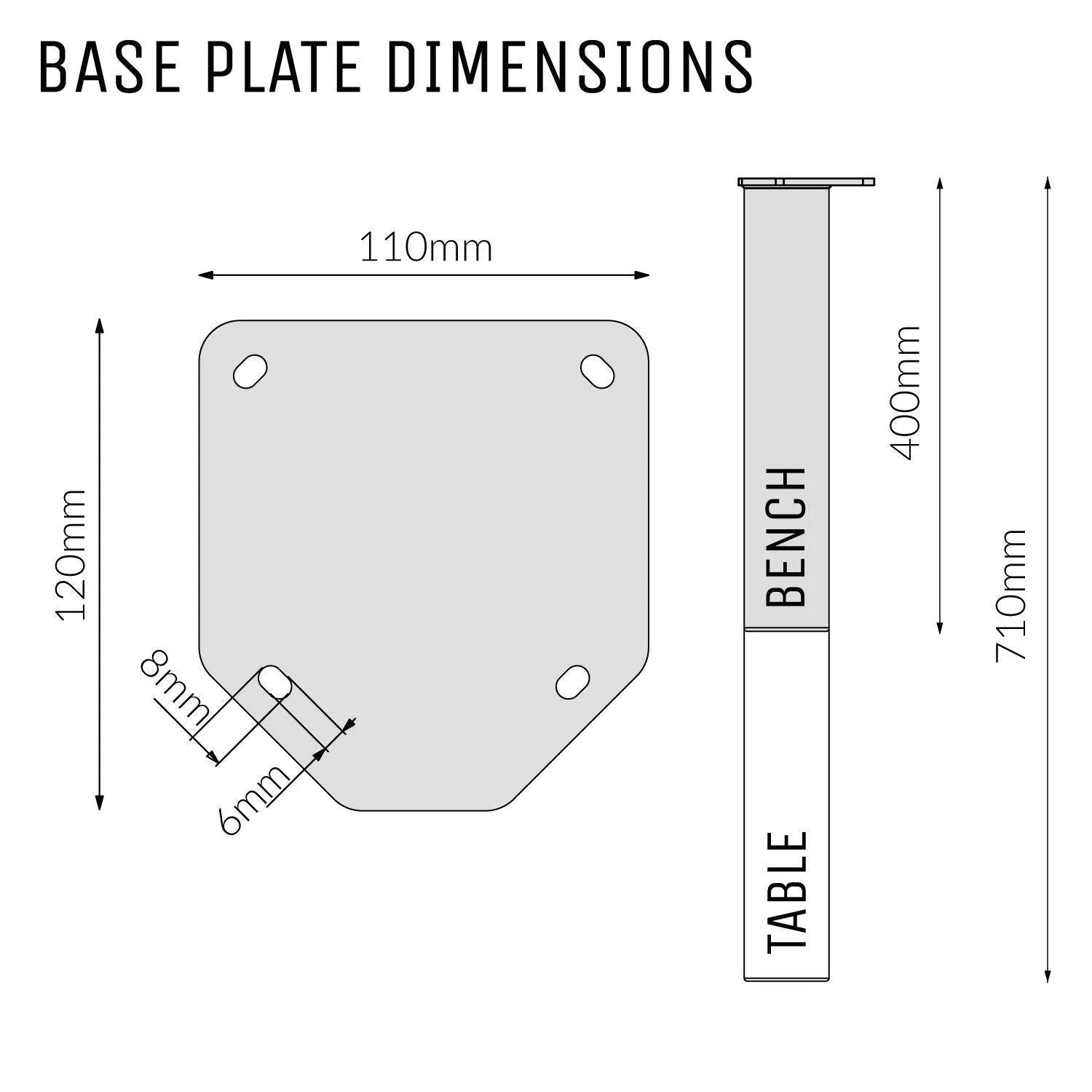 Single Pin Box legs